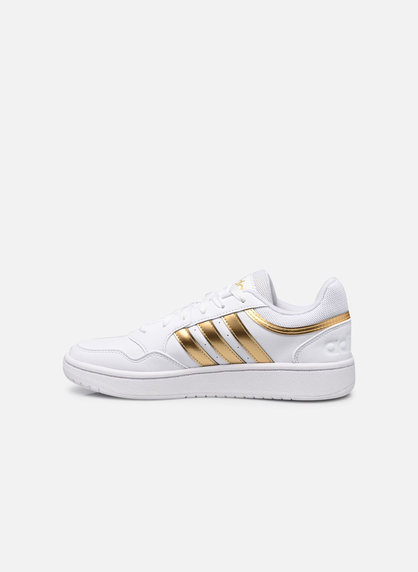 Niedrige Sneaker Hoops 3.0 W damen weiß adidas sportswear Niedrige Sneaker Hoops 3.0 W damen weiß FTWWHT/FTWWHT/MAGOLD