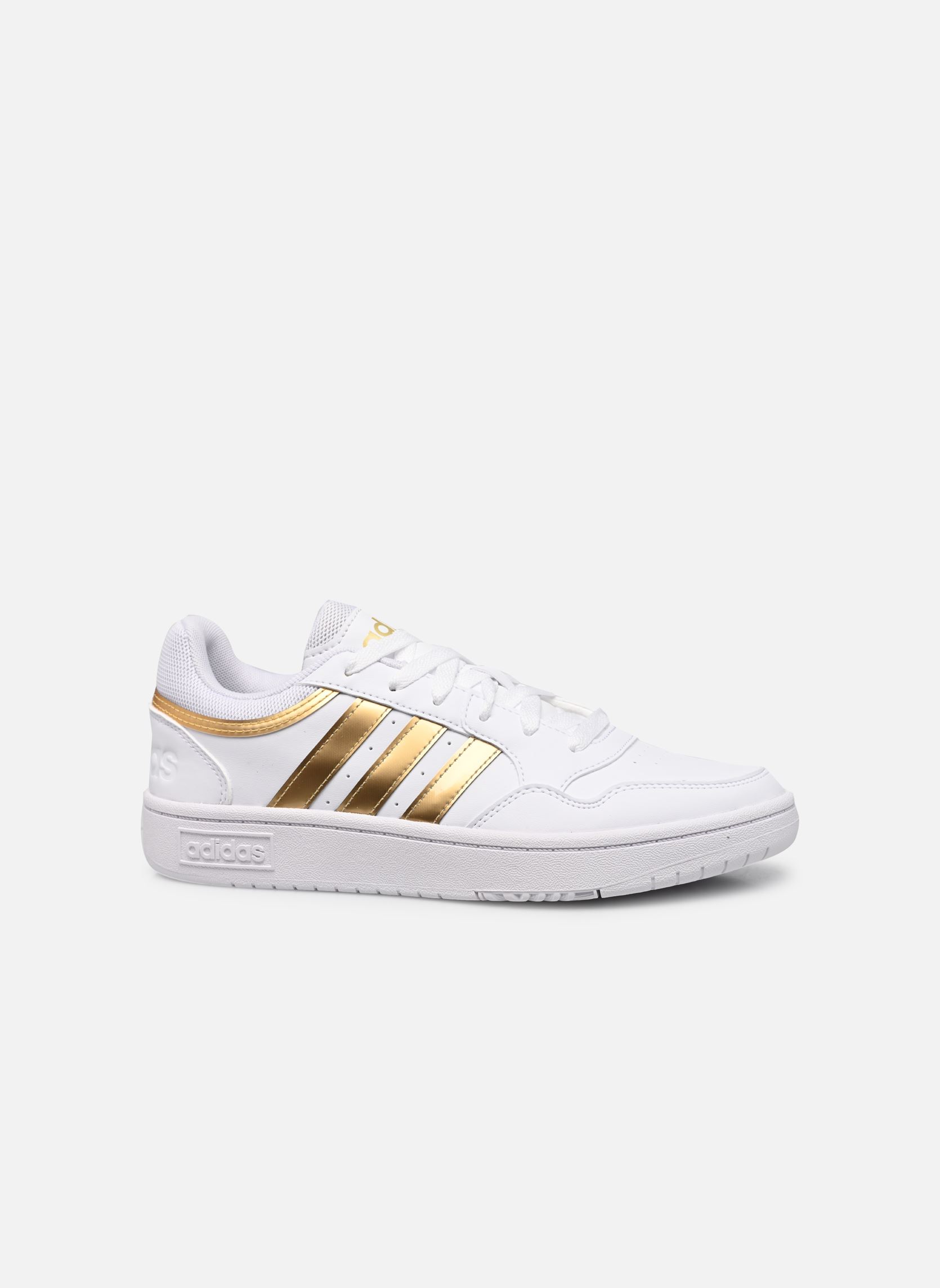 Niedrige Sneaker Hoops 3.0 W damen weiß adidas sportswear Niedrige Sneaker Hoops 3.0 W damen weiß FTWWHT/FTWWHT/MAGOLD