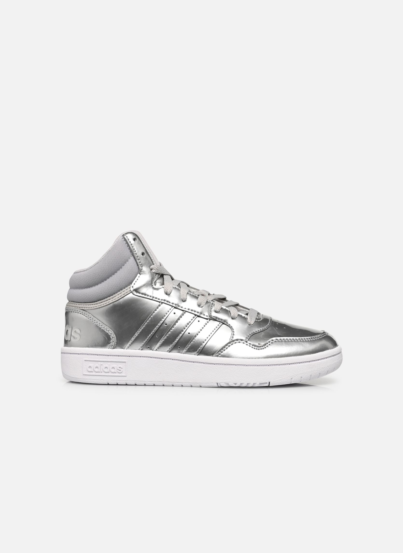 Zapatillas altas Hoops 3.0 Mid W mujer plata adidas sportswear Zapatillas altas Hoops 3.0 Mid W mujer plata FTWWHT/GRETWO/GRETWO