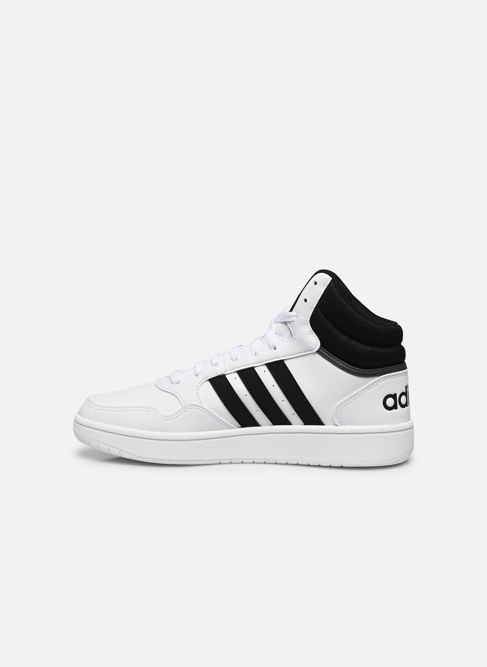 Baskets montantes Hoops 3.0 Mid M homme blanc adidas sportswear Baskets montantes Hoops 3.0 Mid M homme blanc CBLACK/CBLACK