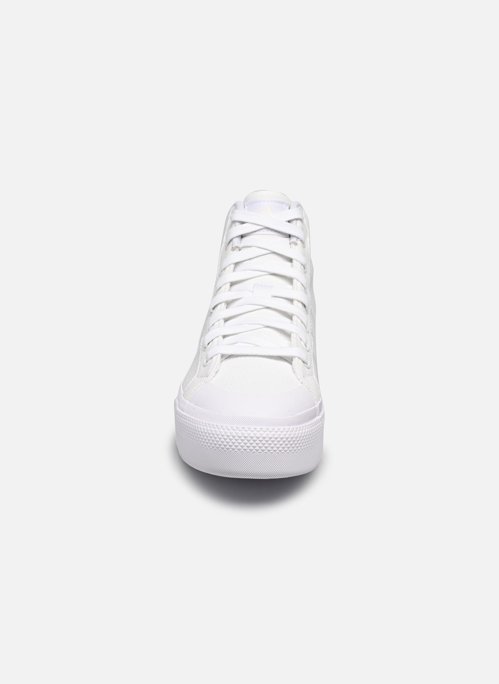 Leinen-Sneaker Bravada 2.0 Mid Platform damen weiß adidas sportswear Leinen-Sneaker Bravada 2.0 Mid Platform damen weiß FTWWHT/FTWWHT/CWHITE