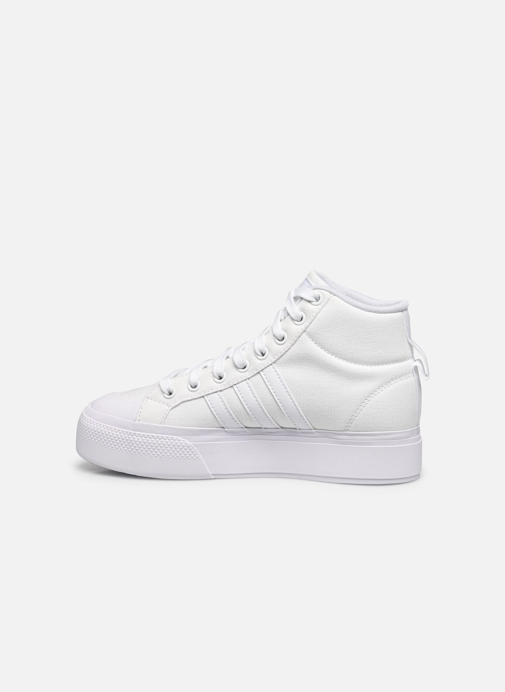 Leinen-Sneaker Bravada 2.0 Mid Platform damen weiß adidas sportswear Leinen-Sneaker Bravada 2.0 Mid Platform damen weiß FTWWHT/FTWWHT/CWHITE
