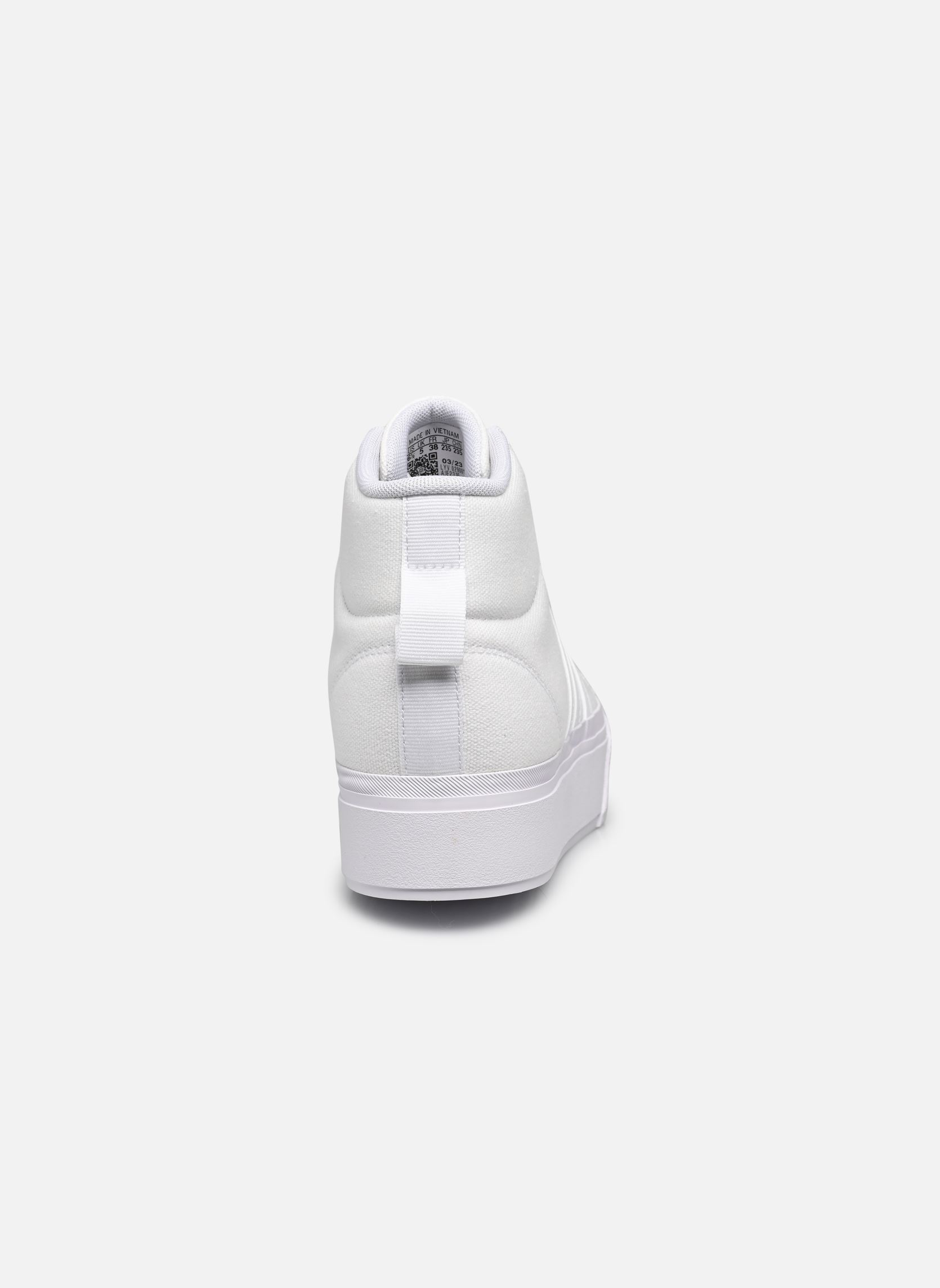 Leinen-Sneaker Bravada 2.0 Mid Platform damen weiß adidas sportswear Leinen-Sneaker Bravada 2.0 Mid Platform damen weiß FTWWHT/FTWWHT/CWHITE
