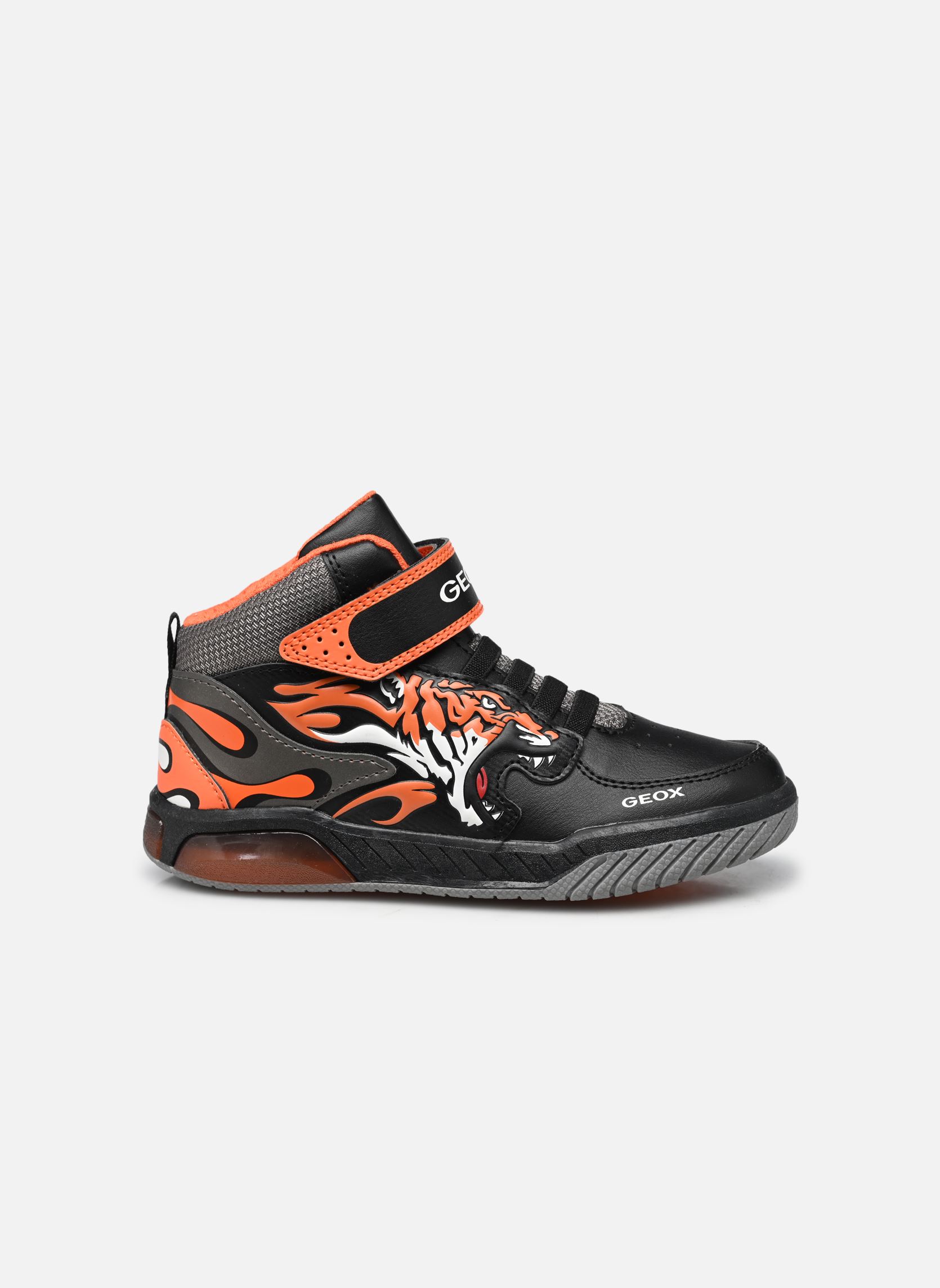 Knöchelhohe Sneaker J INEK BOY jungen schwarz Geox Knöchelhohe Sneaker J INEK BOY jungen schwarz Noir / Orange