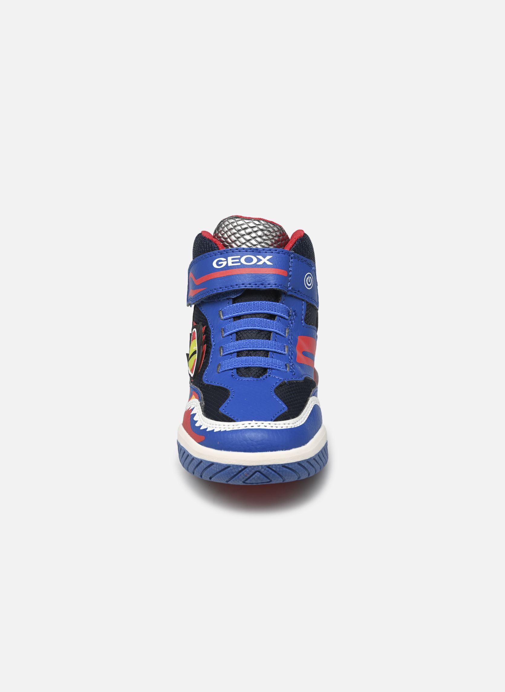 Baskets hautes J INEK BOY garçon bleu Geox Baskets hautes J INEK BOY garçon bleu Bleu Royal / Rouge
