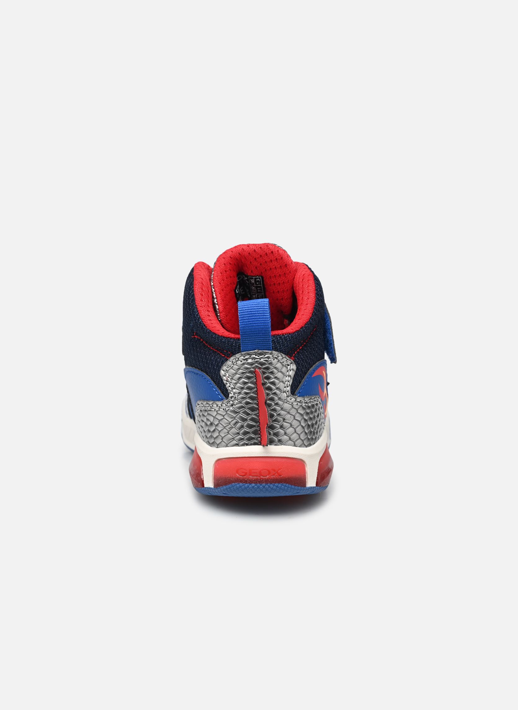 Baskets hautes J INEK BOY garçon bleu Geox Baskets hautes J INEK BOY garçon bleu Bleu Royal / Rouge