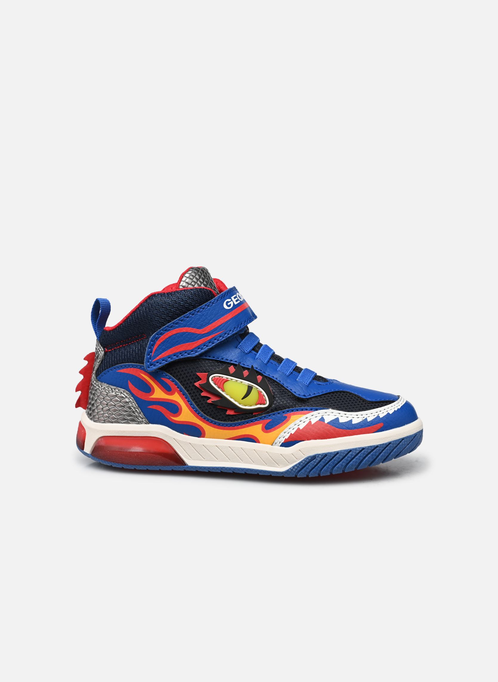 Baskets hautes J INEK BOY garçon bleu Geox Baskets hautes J INEK BOY garçon bleu Bleu Royal / Rouge