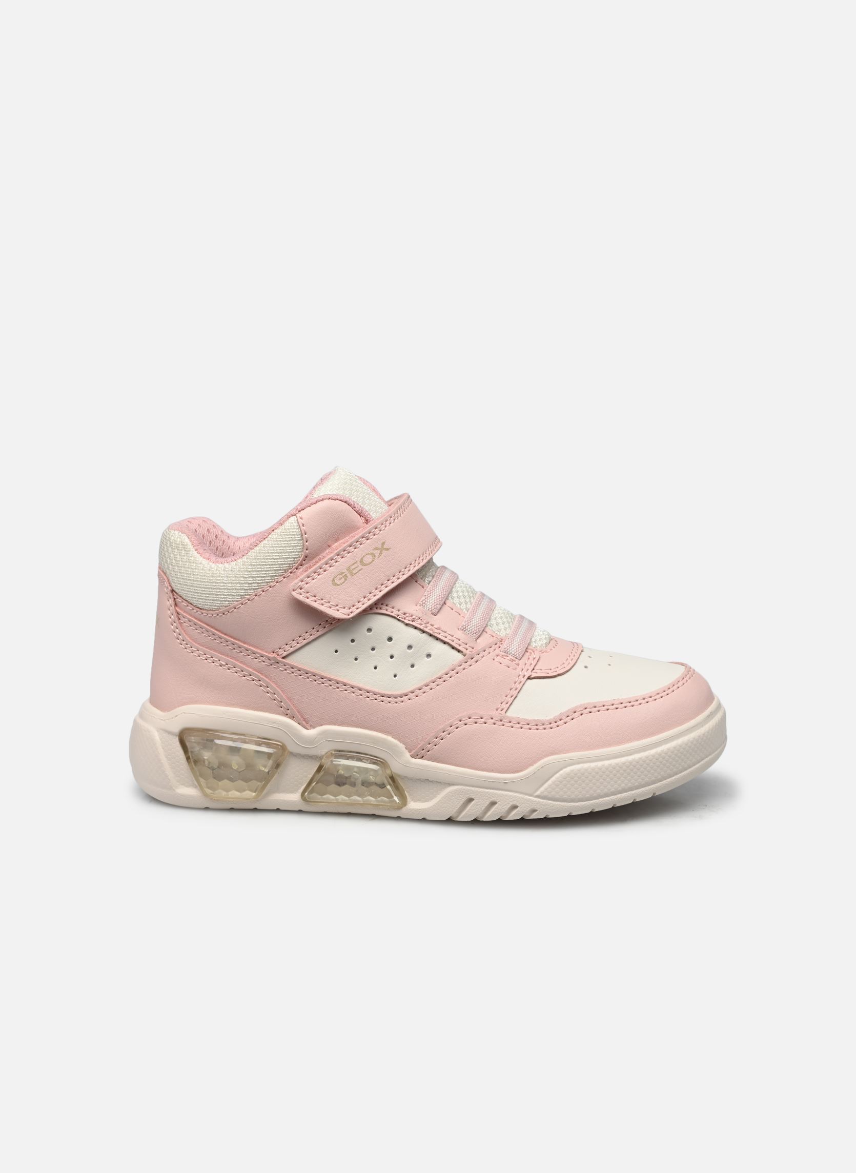 Hoge sneakers J ILLUMINUS GIRL meisjes roze Geox Hoge sneakers J ILLUMINUS GIRL meisjes roze LT ROSE/LT IVORY