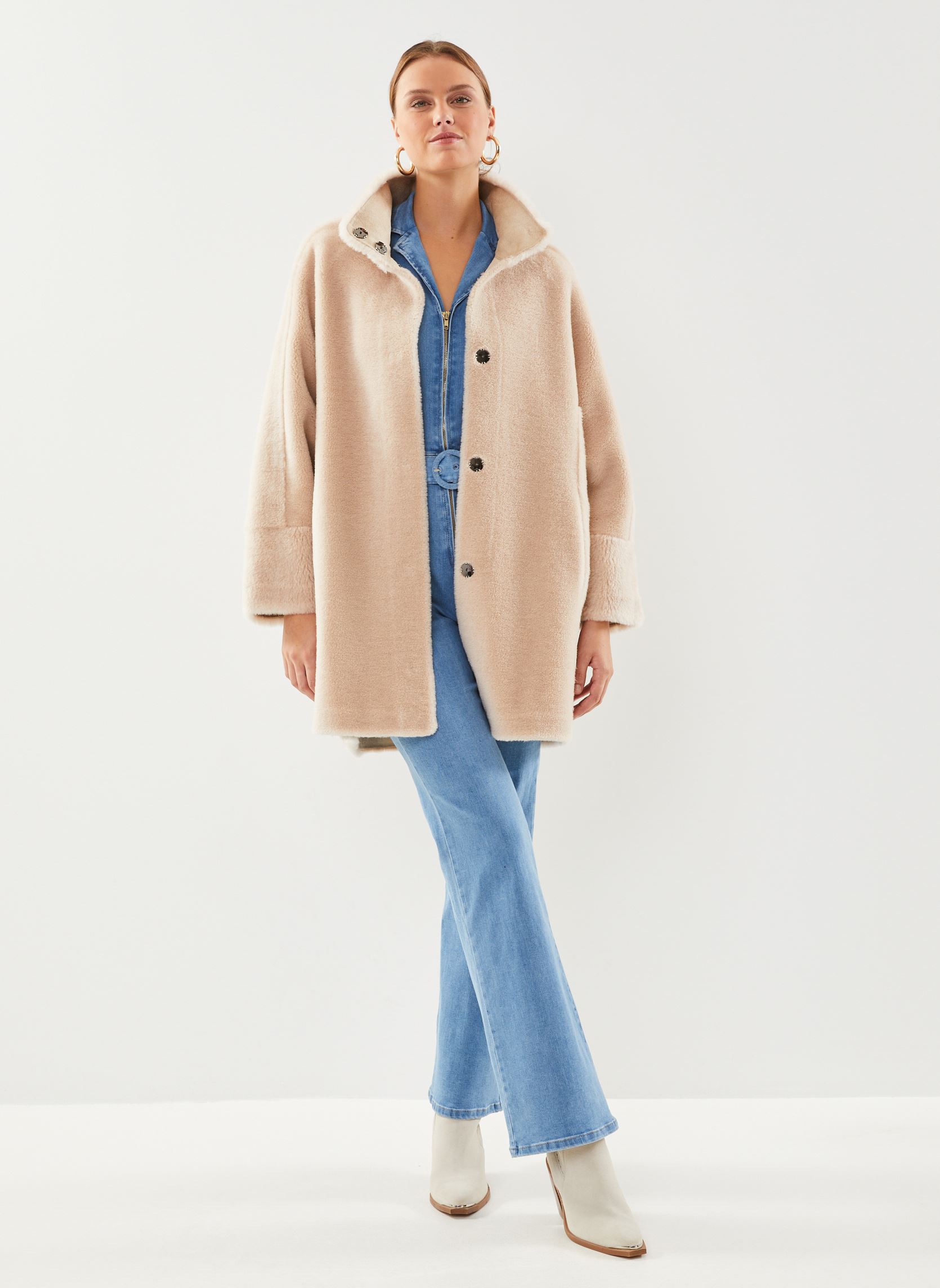 Manteaux THALIA - REVERSIBLE femme marron Oakwood Manteaux THALIA - REVERSIBLE femme marron Cafe