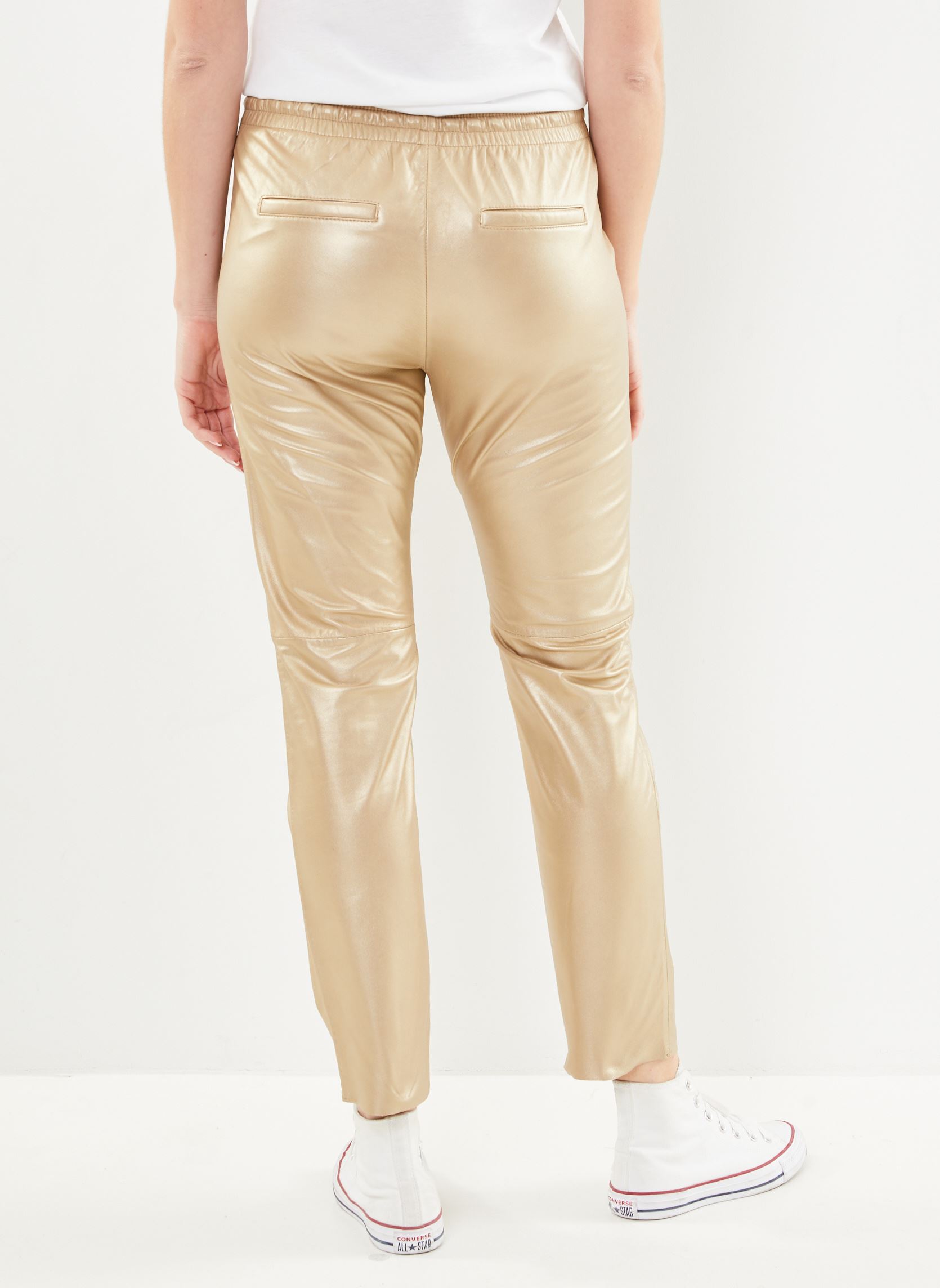 Leren broeken GIFT METAL dames goud en brons Oakwood Leren broeken GIFT METAL dames goud en brons Light gold