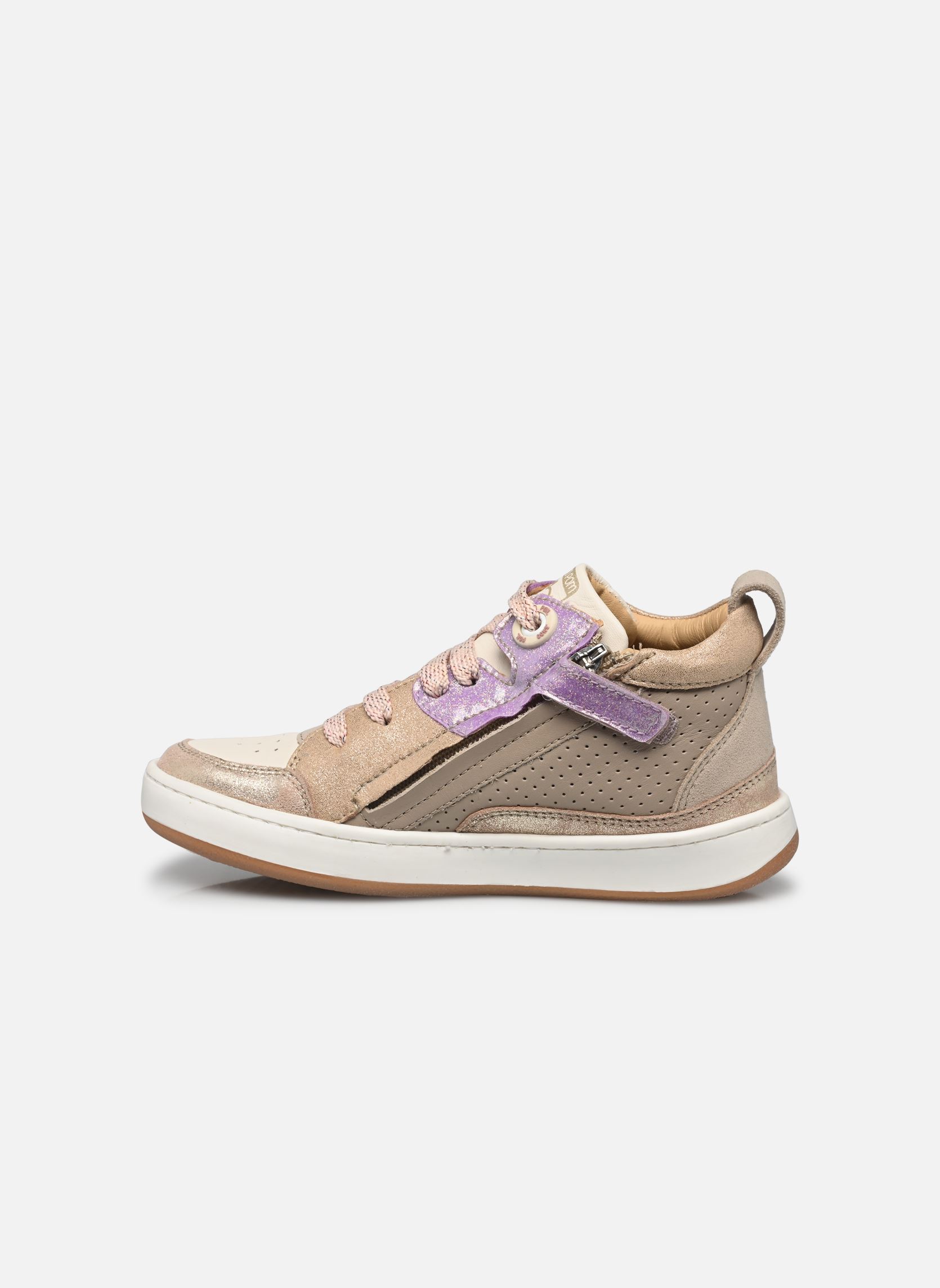 Baskets TEAMS JOG LACE fille beige Shoo Pom Baskets TEAMS JOG LACE fille beige MASTIC-PURPLE-PLATIN