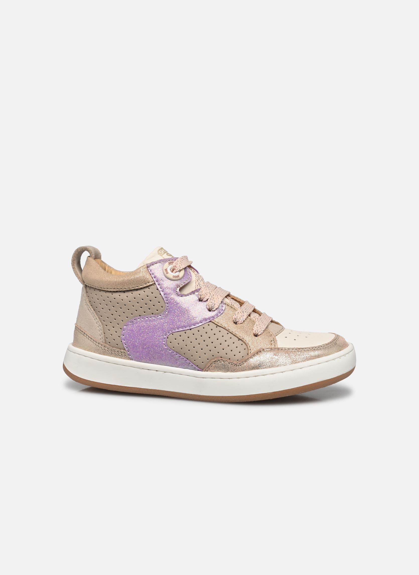 Baskets TEAMS JOG LACE fille beige Shoo Pom Baskets TEAMS JOG LACE fille beige MASTIC-PURPLE-PLATIN