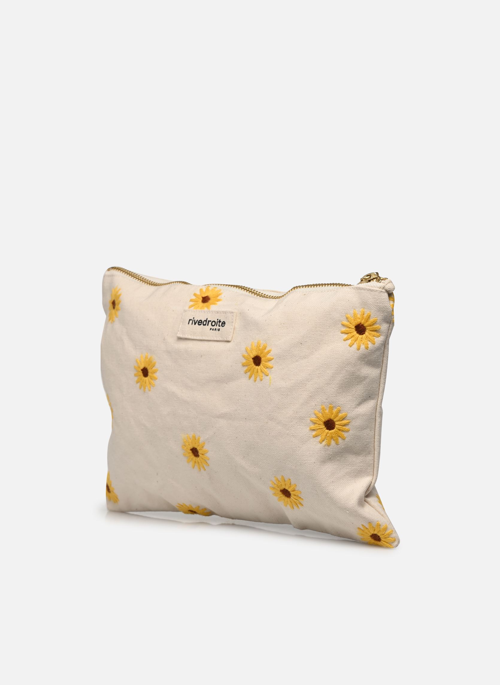 Clutches Barbette - Raw Recycled Coton damen mehrfarbig RIVE DROITE PARIS Clutches Barbette - Raw Recycled Coton damen mehrfarbig Embroidery sunflowers