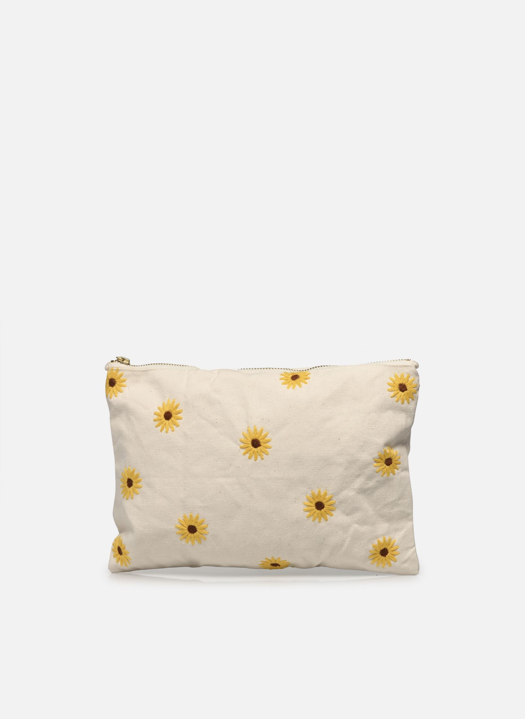 Clutches Barbette - Raw Recycled Coton damen mehrfarbig RIVE DROITE PARIS Clutches Barbette - Raw Recycled Coton damen mehrfarbig Embroidery sunflowers