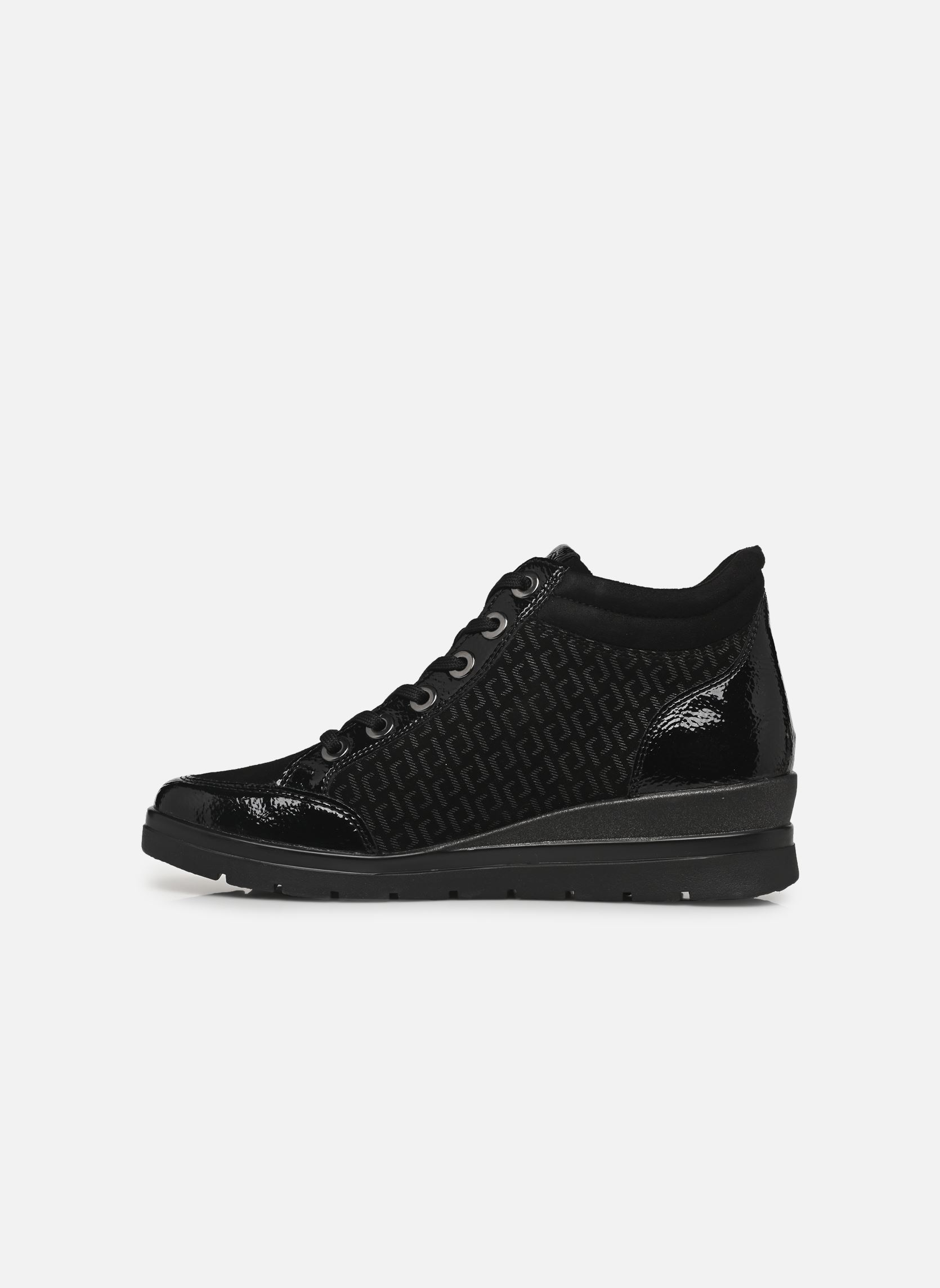 Baskets compensées R0773 femme noir Remonte Baskets compensées R0773 femme noir BLACK/SCHWARZ/BRONZE/SCHWARZ