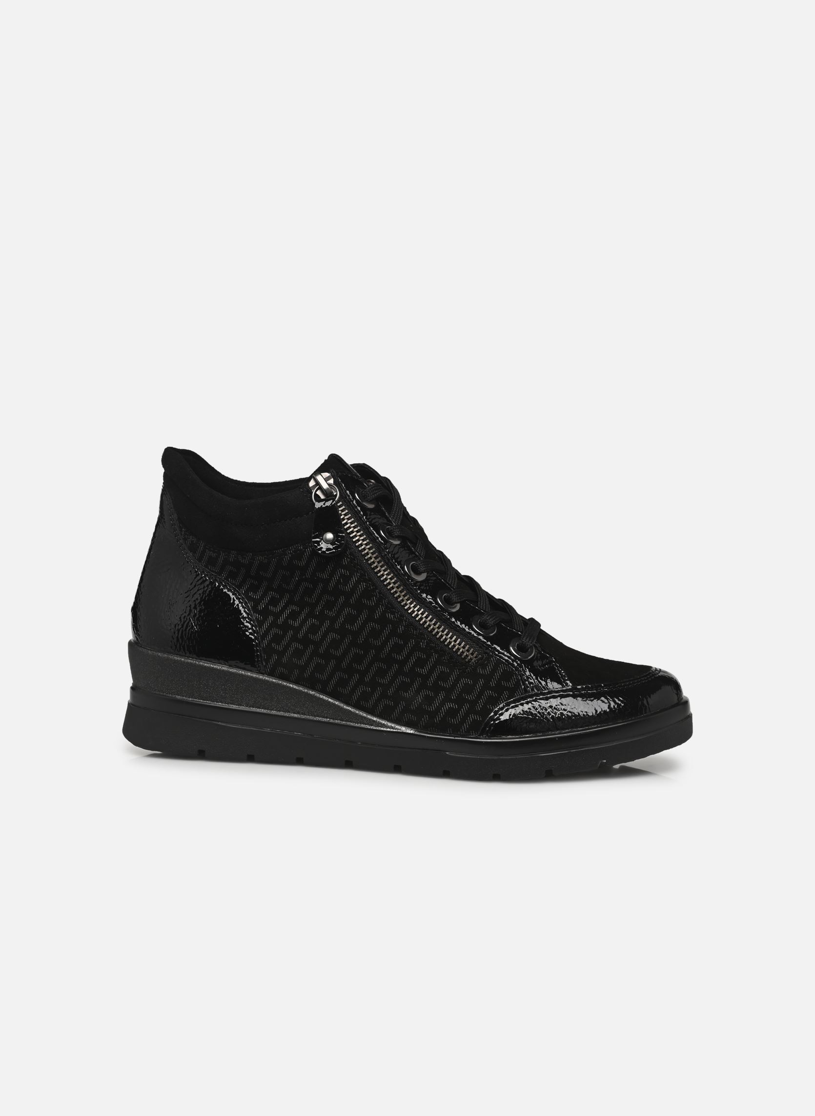Baskets compensées R0773 femme noir Remonte Baskets compensées R0773 femme noir BLACK/SCHWARZ/BRONZE/SCHWARZ