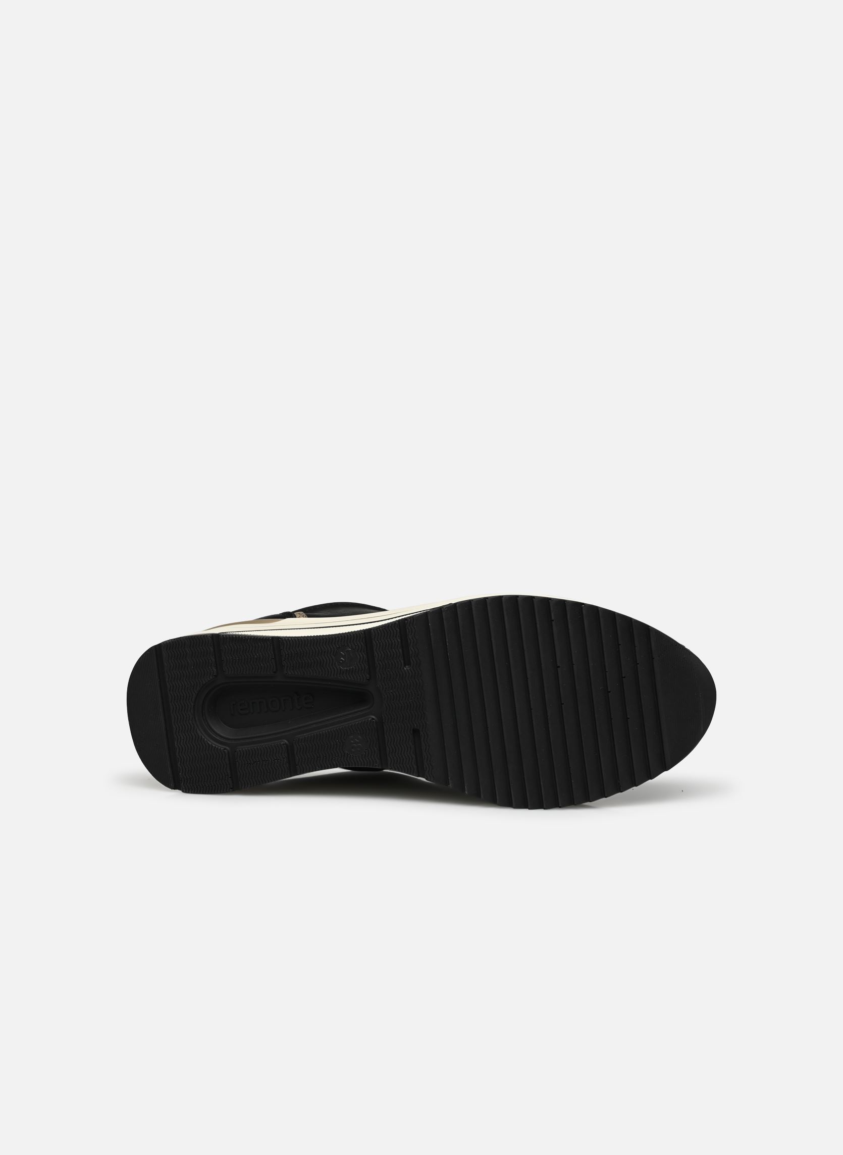 Sleehak sneakers D0T03 dames zwart Remonte Sleehak sneakers D0T03 dames zwart SCHWARZ/GINGER-GOLD/SCHWARZ