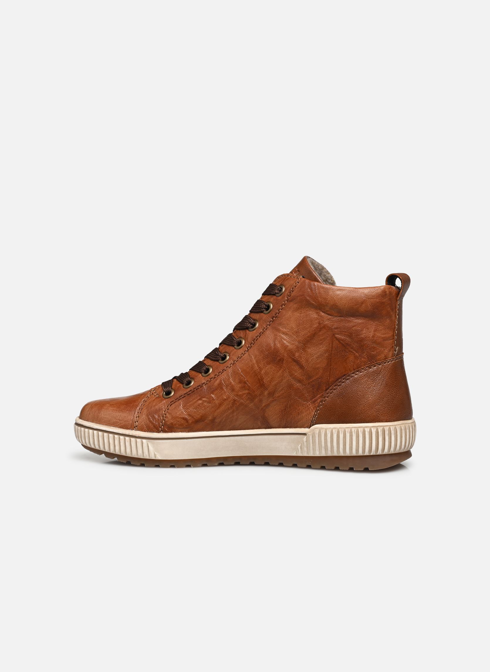 Hoge sneakers D0777 dames bruin Remonte Hoge sneakers D0777 dames bruin CUOIO/CUOIO