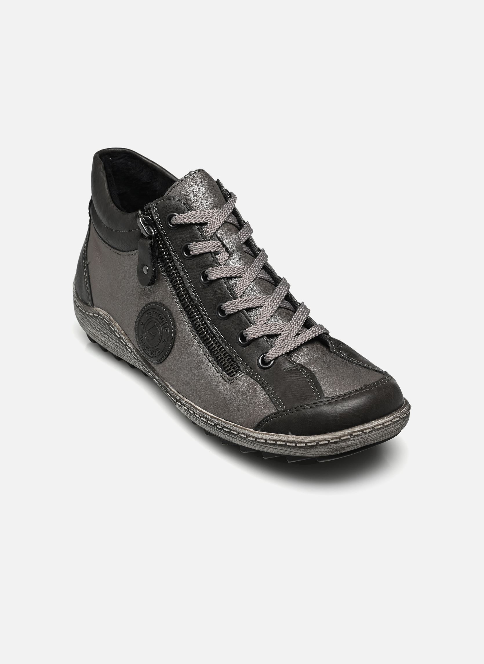 Hoge sneakers R1477 dames grijs Remonte Hoge sneakers R1477 dames grijs FUMO/MINERAL