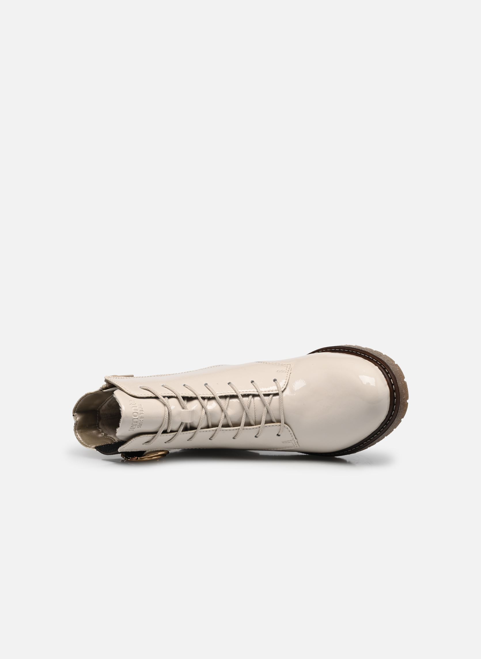 Veterlaarsjes D1A72 dames wit Remonte Veterlaarsjes D1A72 dames wit OFFWHITE/BRAUN-SCHWARZ
