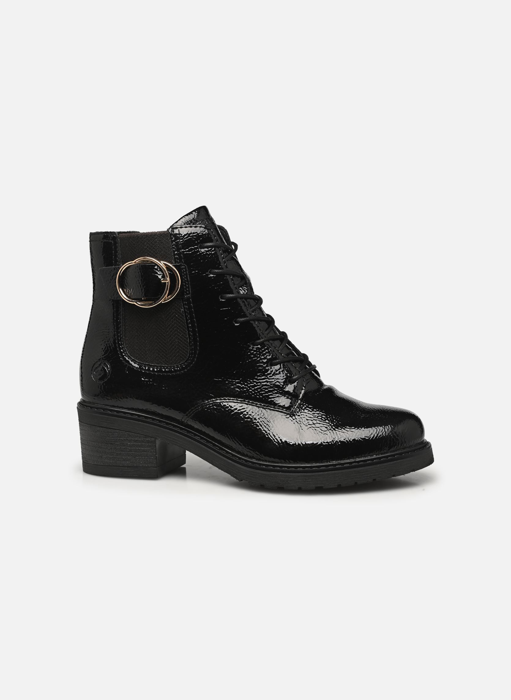 Bottines à lacets D1A72 femme noir Remonte Bottines à lacets D1A72 femme noir BLACK/BRAUN-SCHWARZ