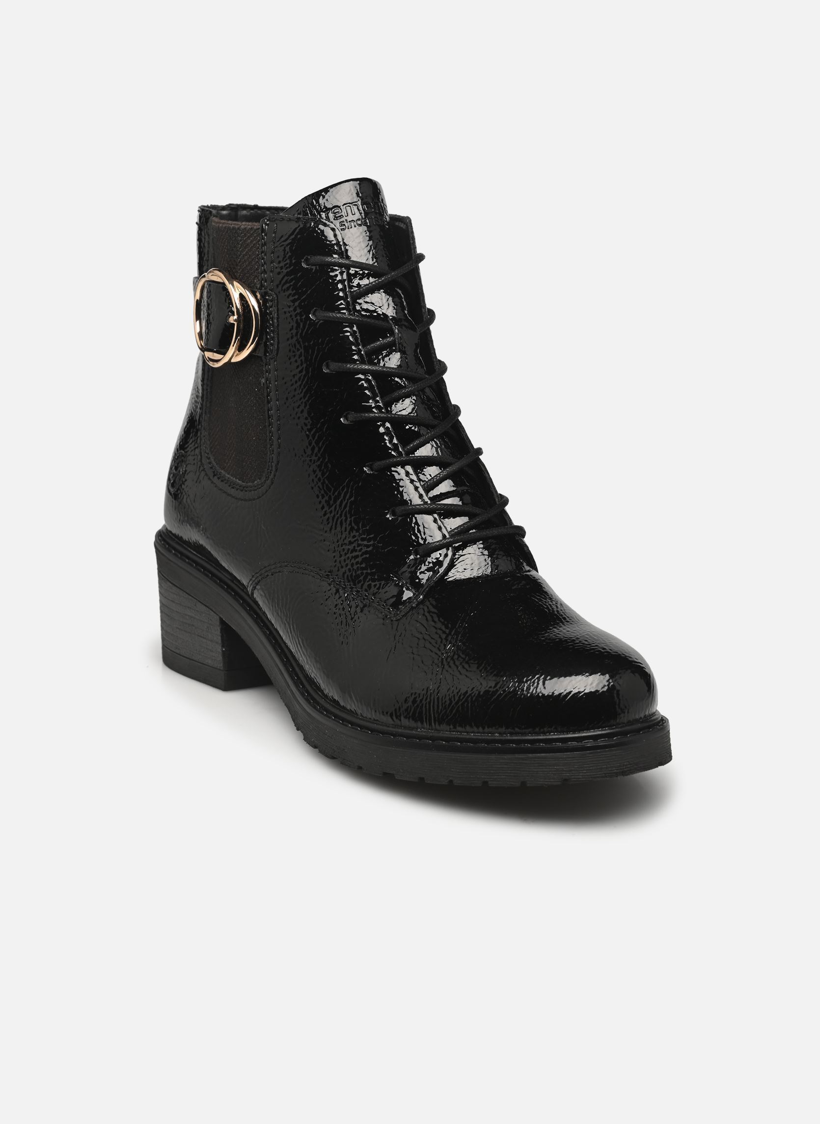 Bottines à lacets D1A72 femme noir Remonte Bottines à lacets D1A72 femme noir BLACK/BRAUN-SCHWARZ