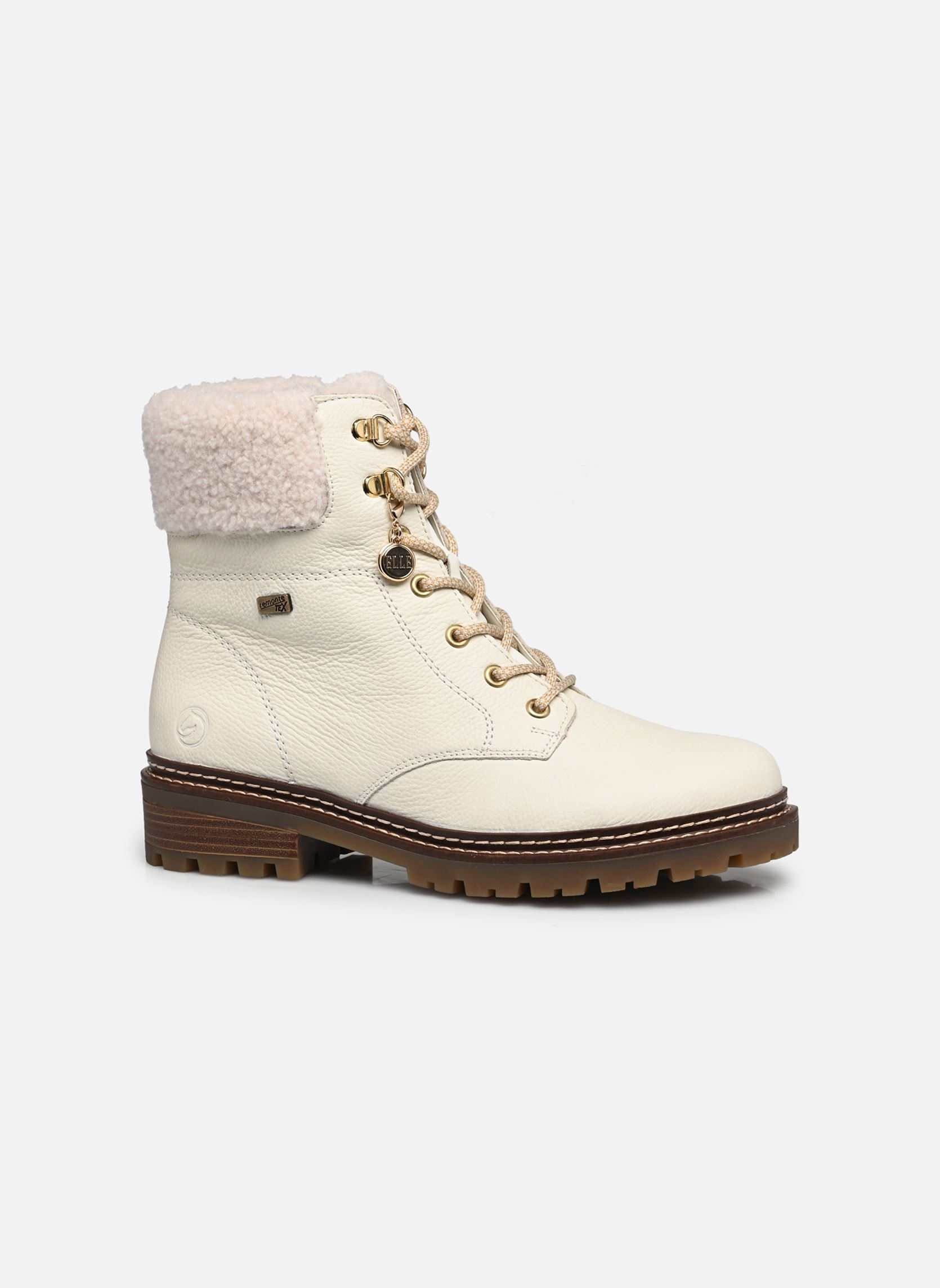 Veterlaarsjes D0B74 dames wit Remonte Veterlaarsjes D0B74 dames wit dirtywhite/offwhite/dirtywhite