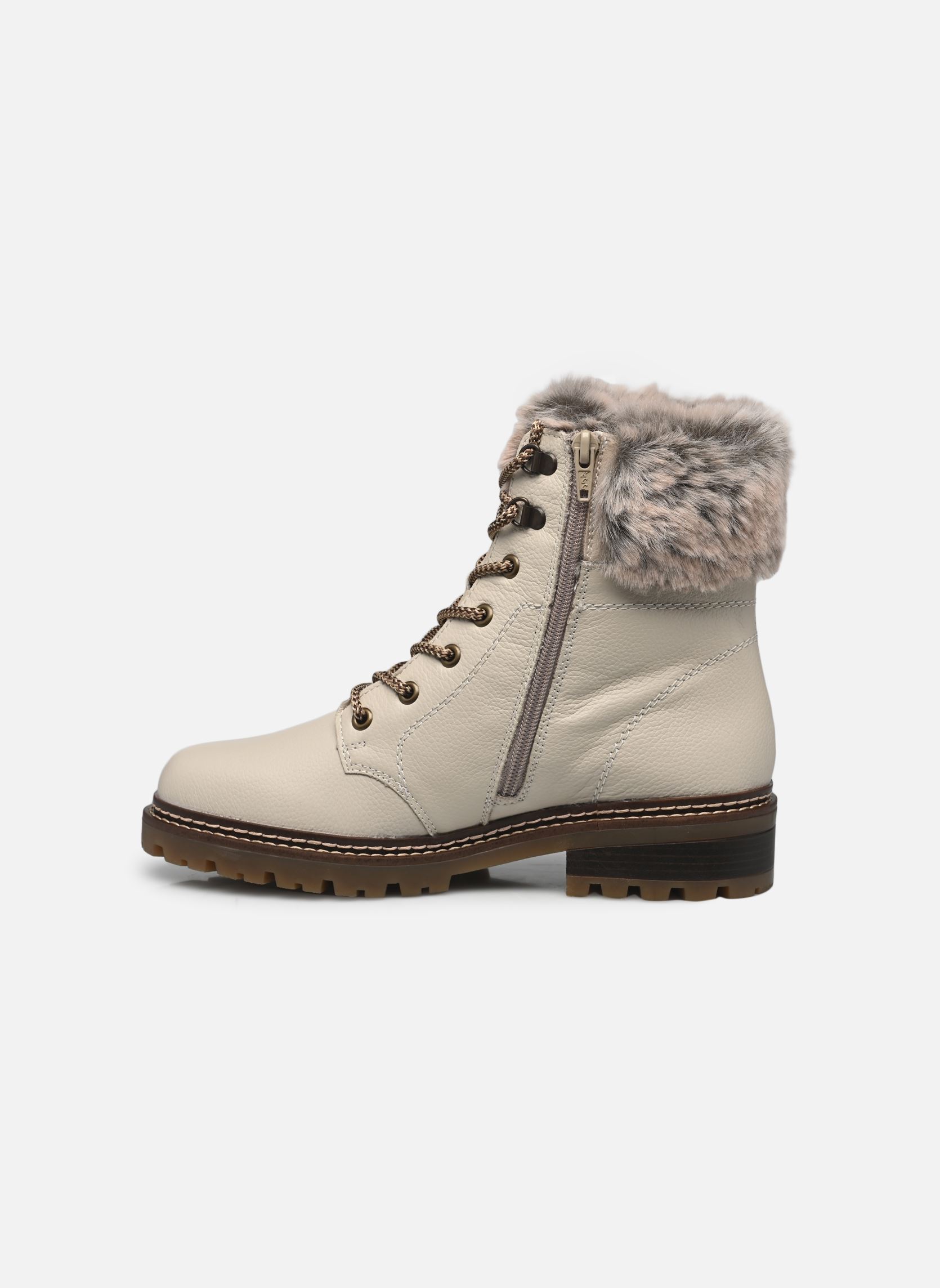 Bottines à lacets D0B74 femme blanc Remonte Bottines à lacets D0B74 femme blanc KREIDE/MURMEL/KREIDE