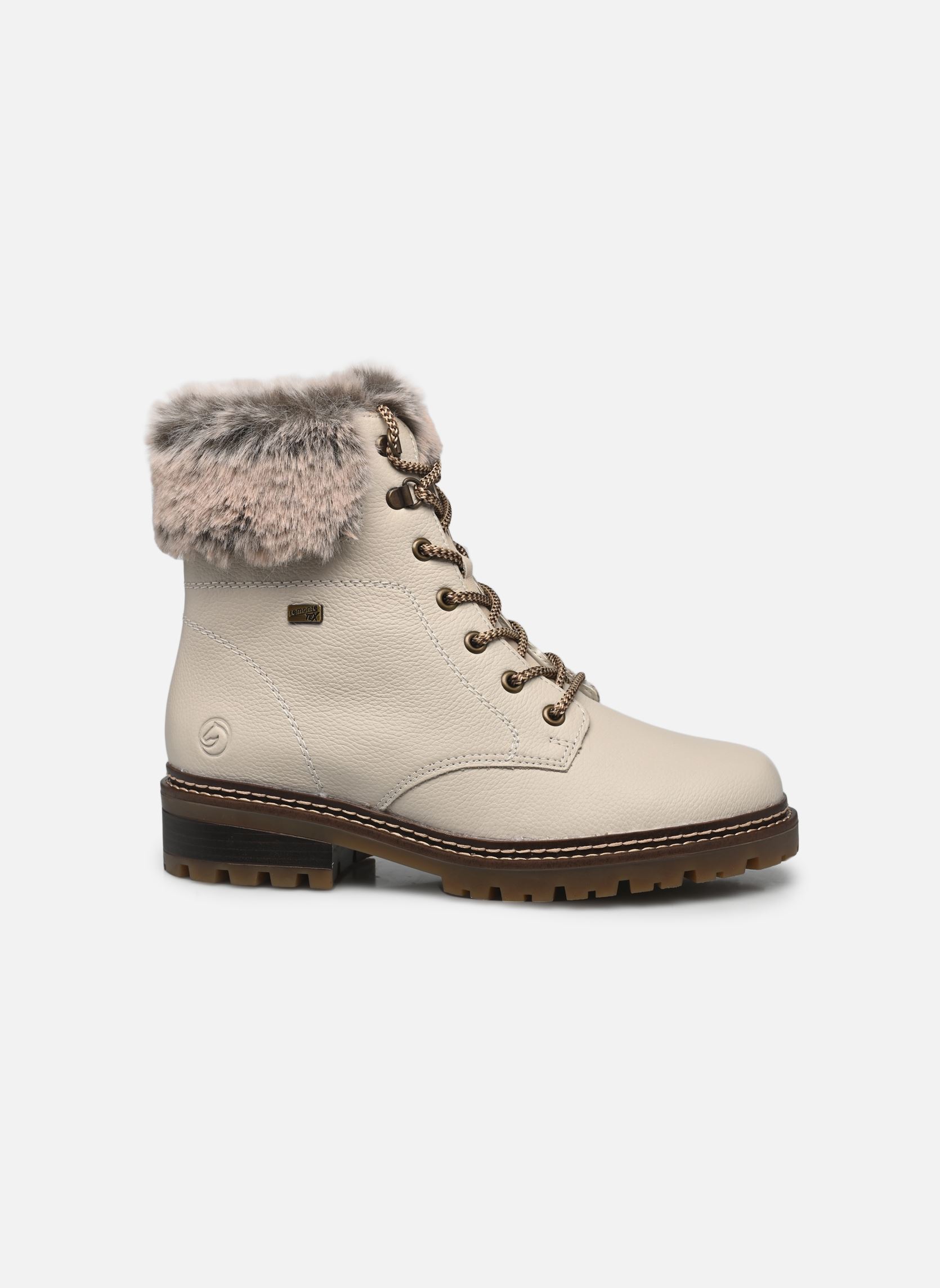 Bottines à lacets D0B74 femme blanc Remonte Bottines à lacets D0B74 femme blanc KREIDE/MURMEL/KREIDE