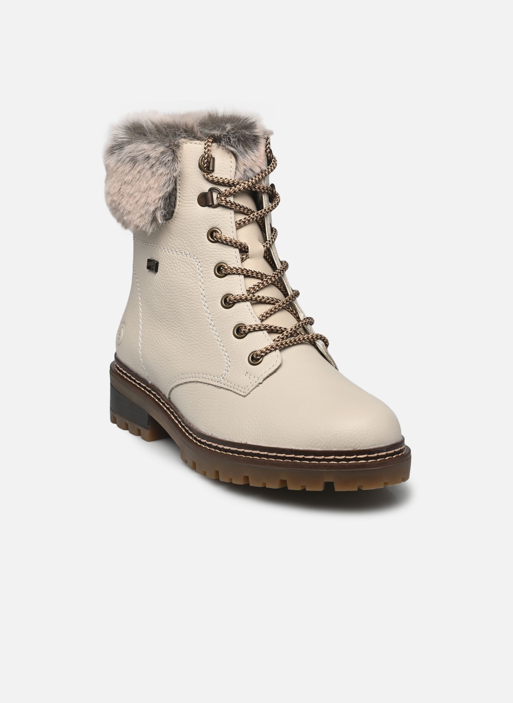 Bottines à lacets D0B74 femme blanc Remonte Bottines à lacets D0B74 femme blanc KREIDE/MURMEL/KREIDE