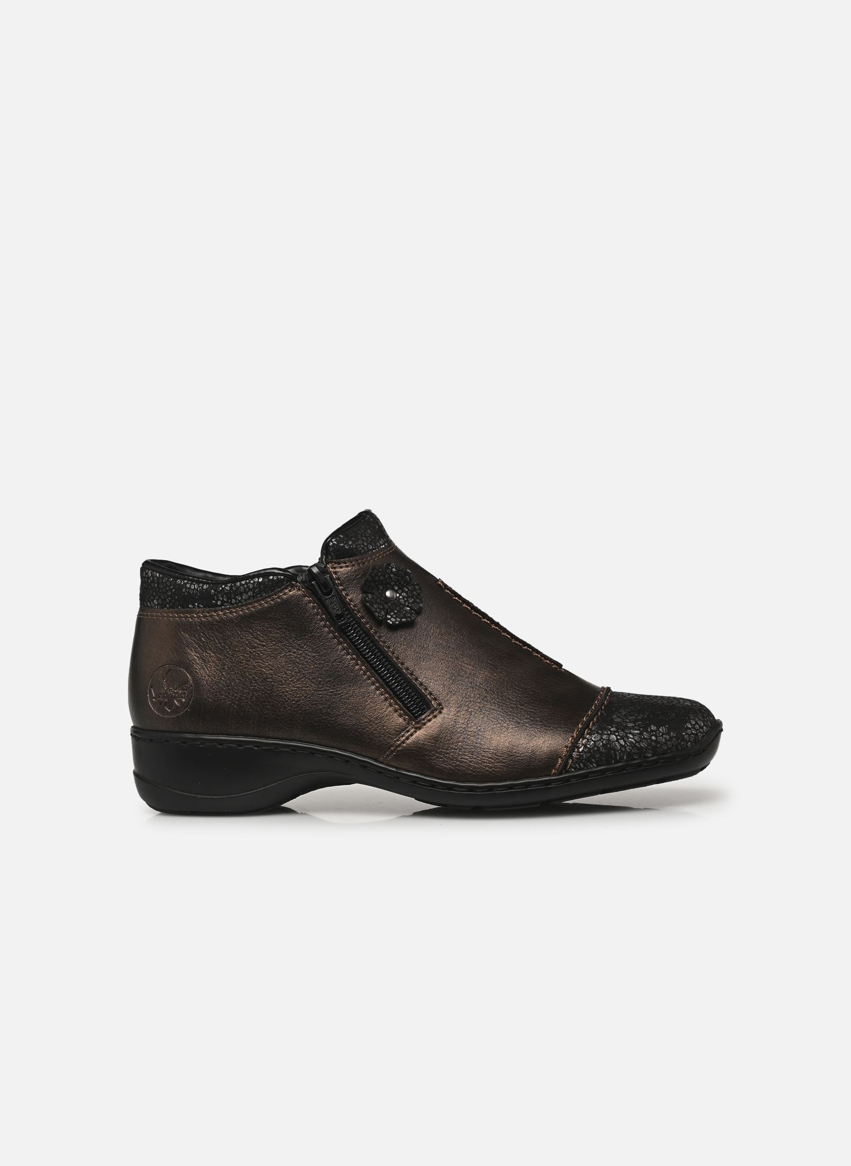 Bottines basses 58388 femme gris Rieker Bottines basses 58388 femme gris SCHWARZ/ANTIK
