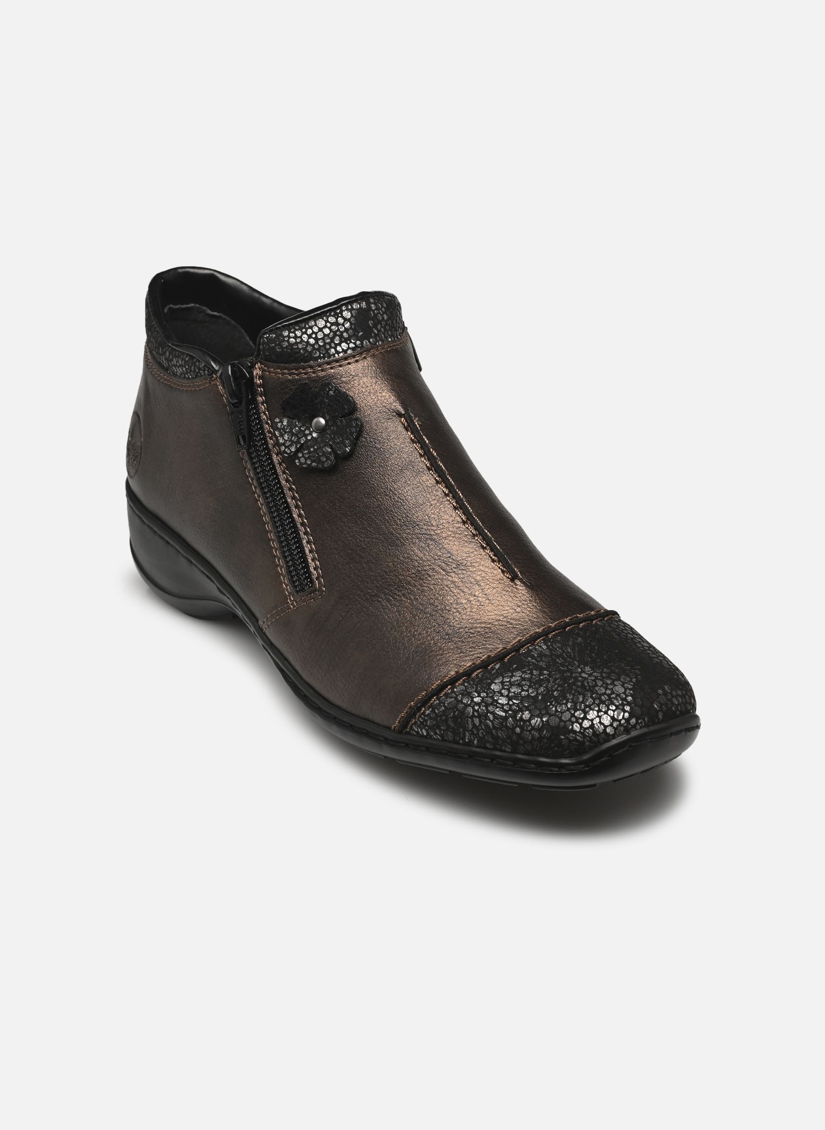 Bottines basses 58388 femme gris Rieker Bottines basses 58388 femme gris SCHWARZ/ANTIK