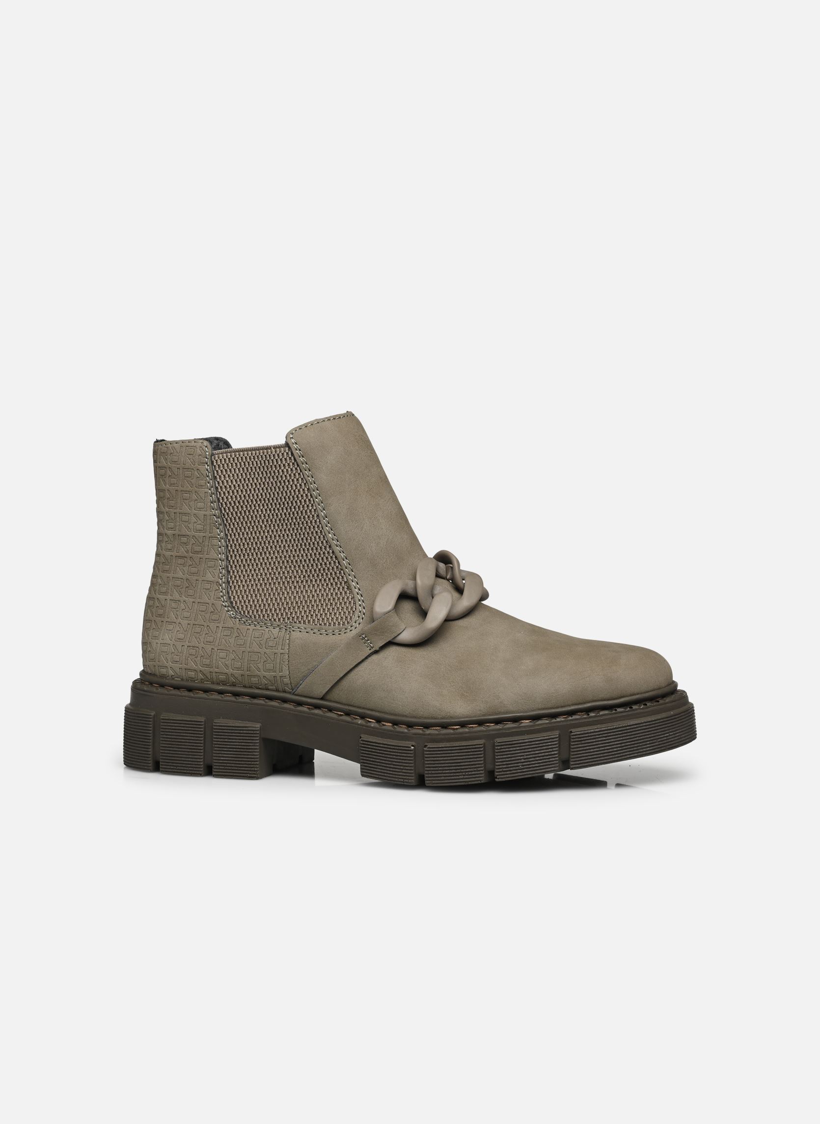 Bottines et boots M3873 femme vert Rieker Bottines et boots M3873 femme vert REED/REED