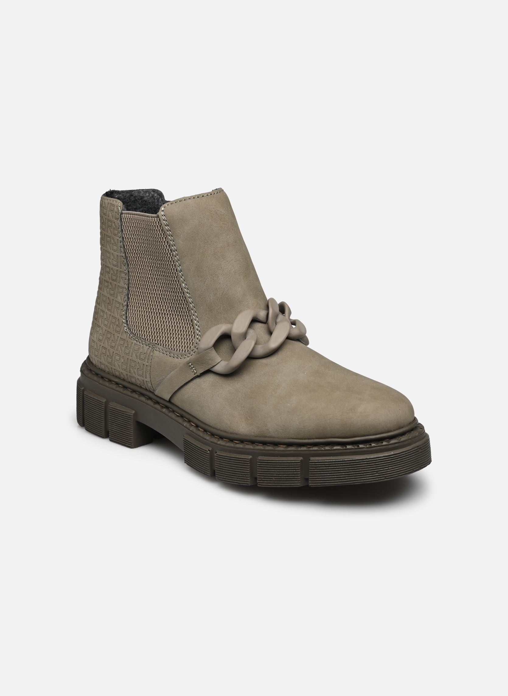 Bottines et boots M3873 femme vert Rieker Bottines et boots M3873 femme vert REED/REED