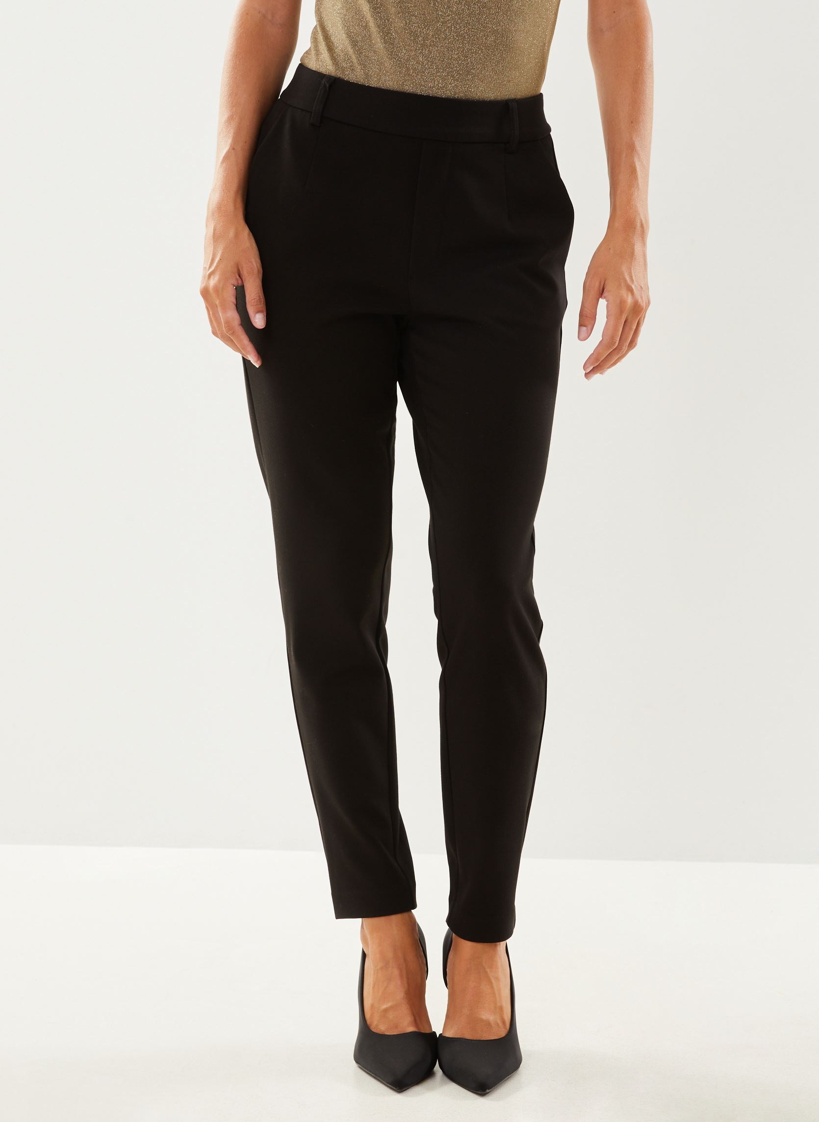 Slim-fit broeken Vivarone Hw Slim Pant - Noos dames zwart Vila Slim-fit broeken Vivarone Hw Slim Pant - Noos dames zwart Black