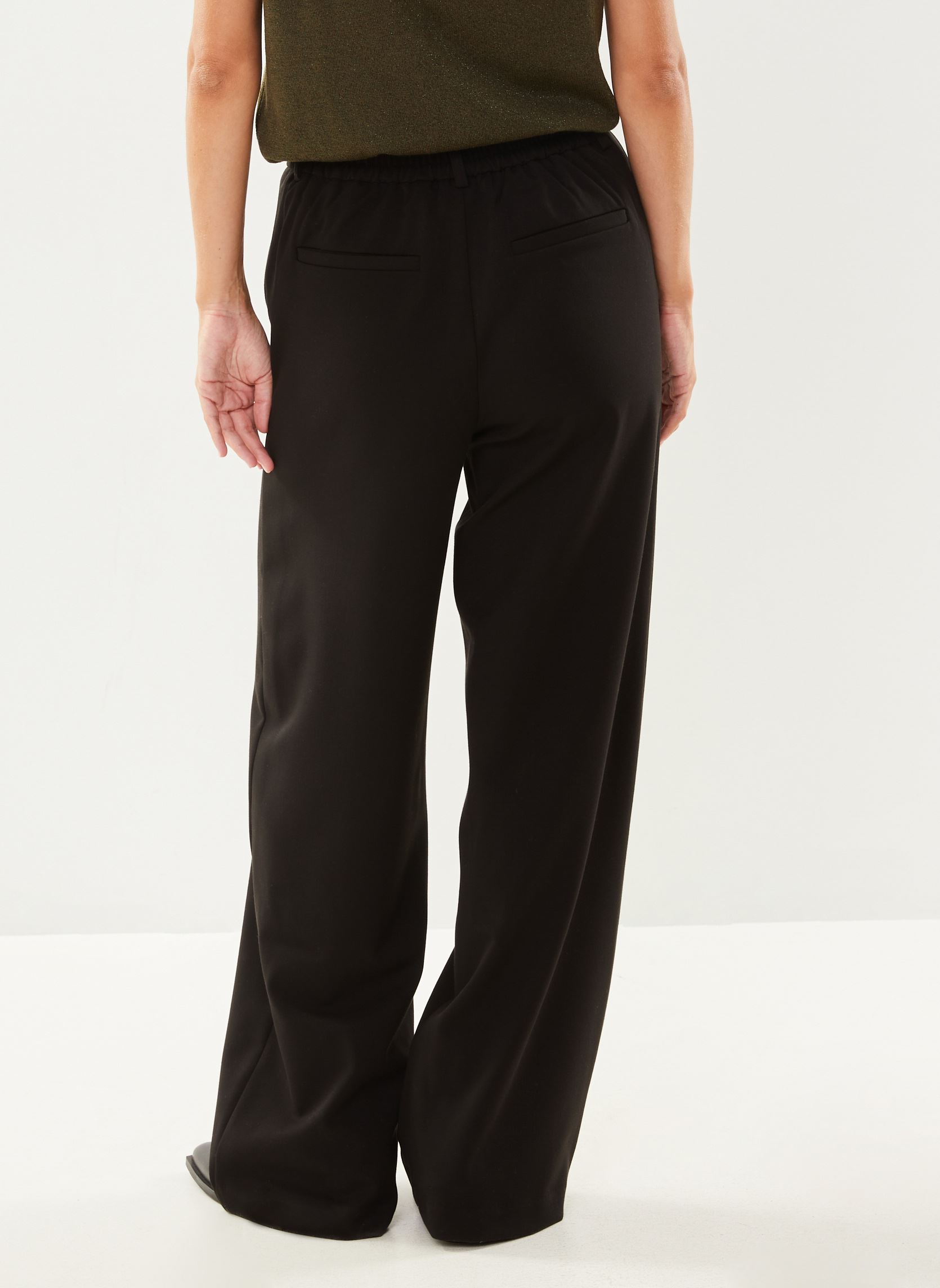 Pantalones anchos Vivarone Hw Wide Pant - Noos mujer negro Vila Pantalones anchos Vivarone Hw Wide Pant - Noos mujer negro Black