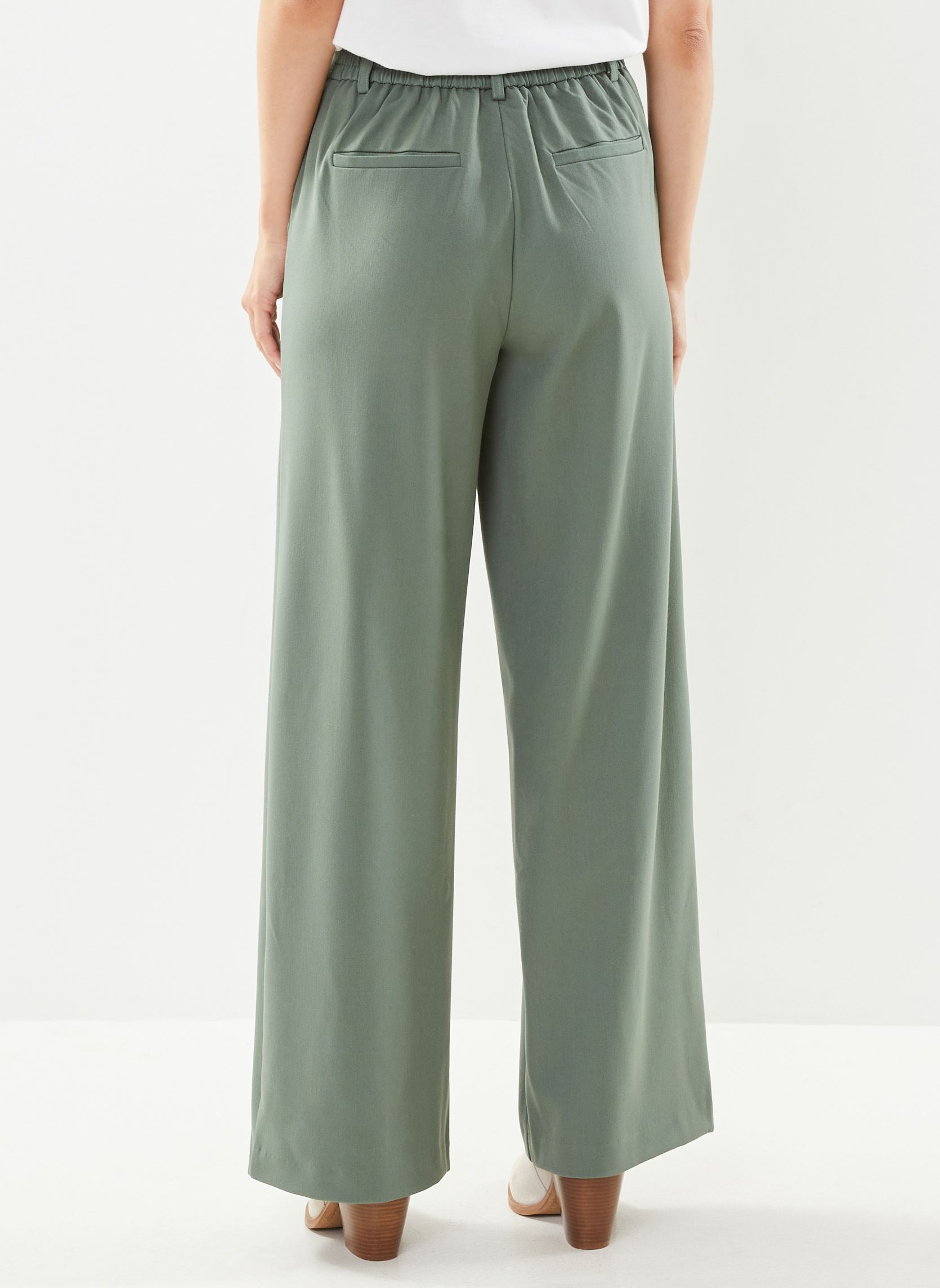 Pantalons larges Vivarone Hw Wide Pant - Noos femme vert Vila Pantalons larges Vivarone Hw Wide Pant - Noos femme vert DUCK GREEN