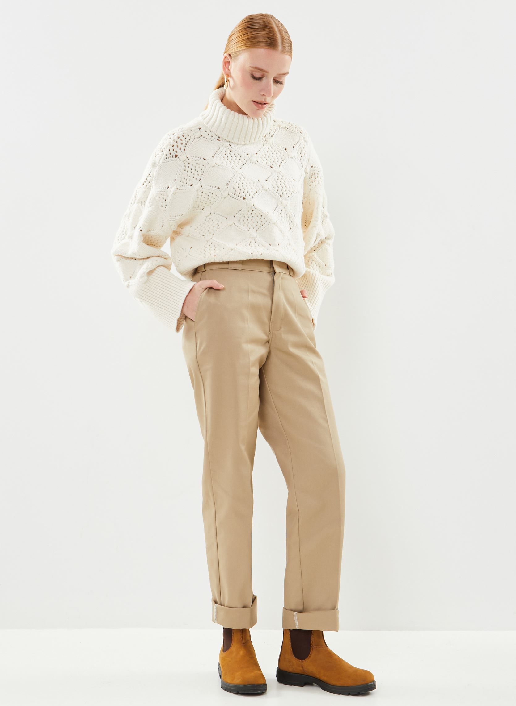 Pullover Vielino Highneck L/S Knit Top damen beige Vila Pullover Vielino Highneck L/S Knit Top damen beige Birch