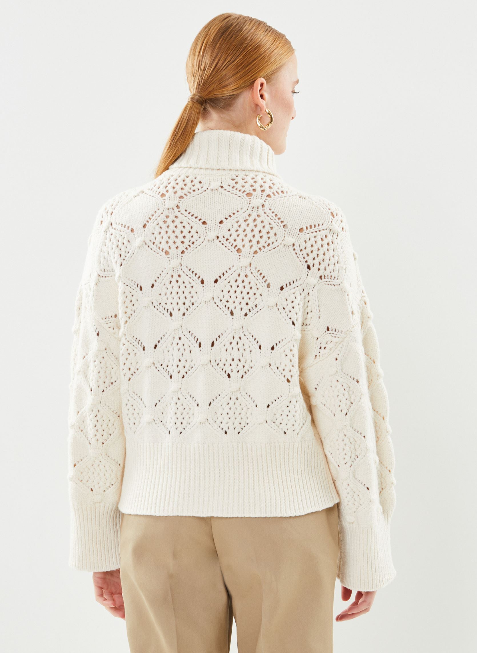 Pullover Vielino Highneck L/S Knit Top damen beige Vila Pullover Vielino Highneck L/S Knit Top damen beige Birch