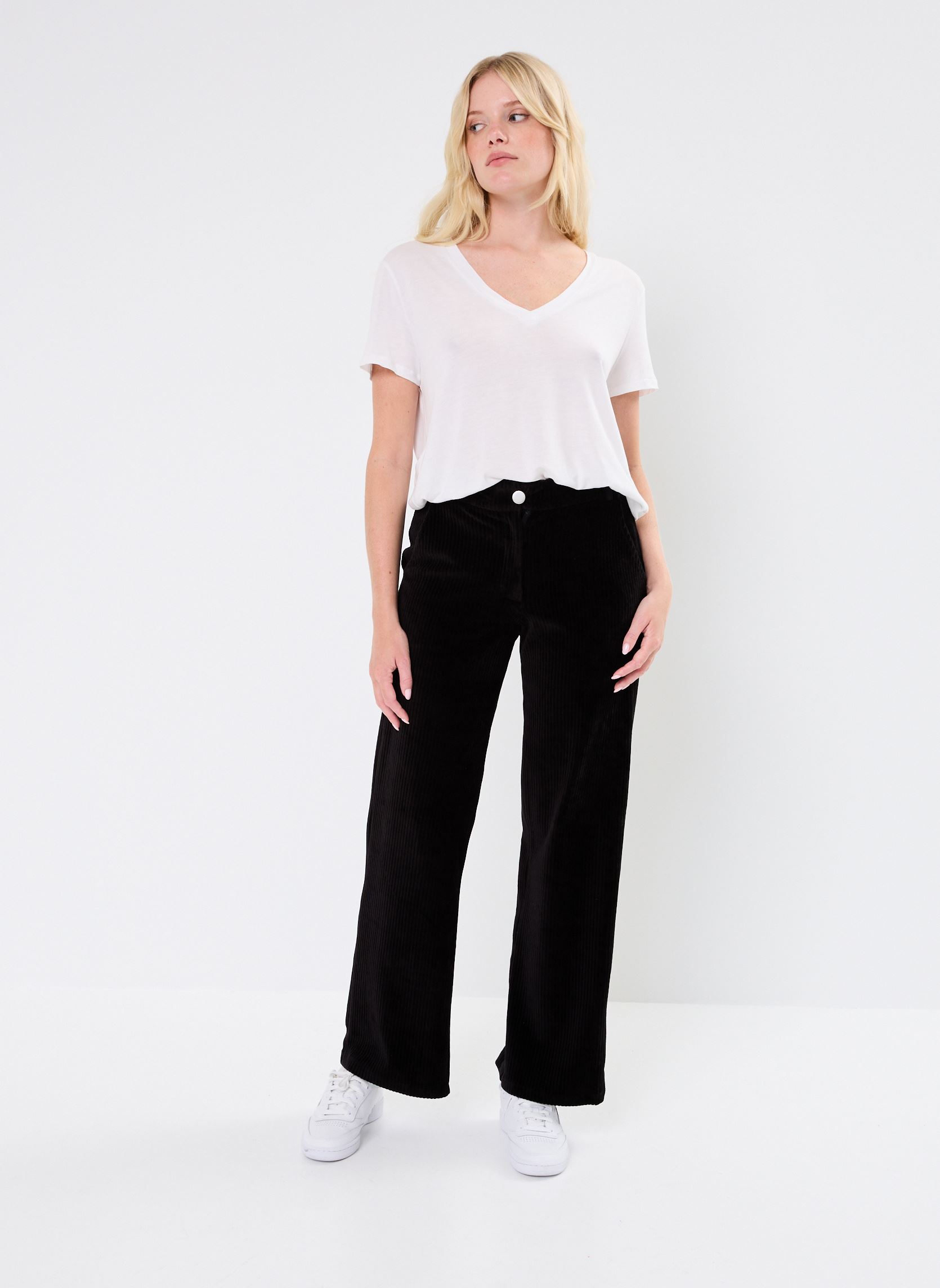 Wijde broeken Vikita Rw Wide Pant/1S dames zwart Vila Wijde broeken Vikita Rw Wide Pant/1S dames zwart Black Beauty