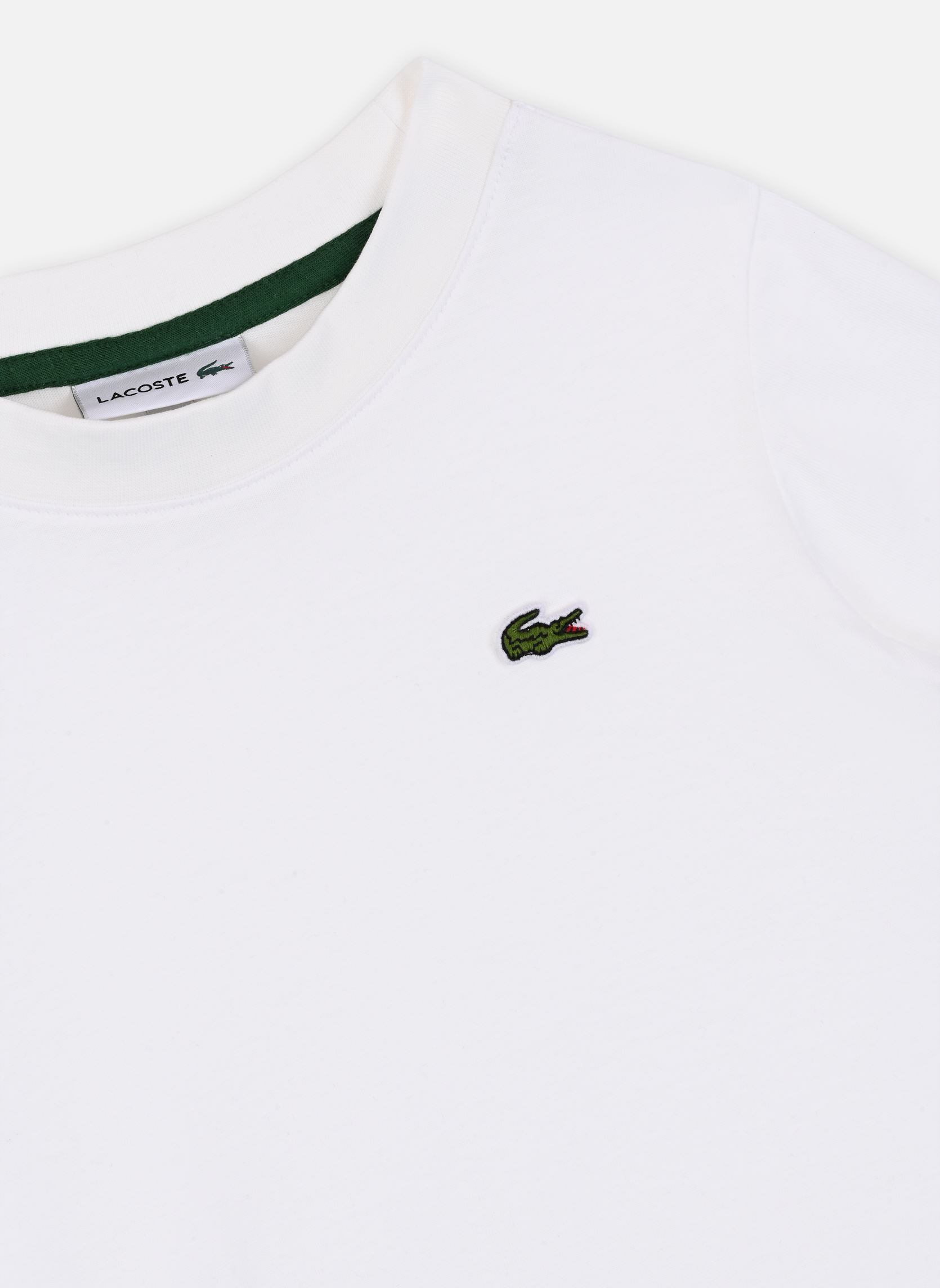 Tee-shirts manches courtes T-shirt enfant Lacoste TJ1122 blanc Lacoste Tee-shirts manches courtes T-shirt enfant Lacoste TJ1122 blanc BLANC