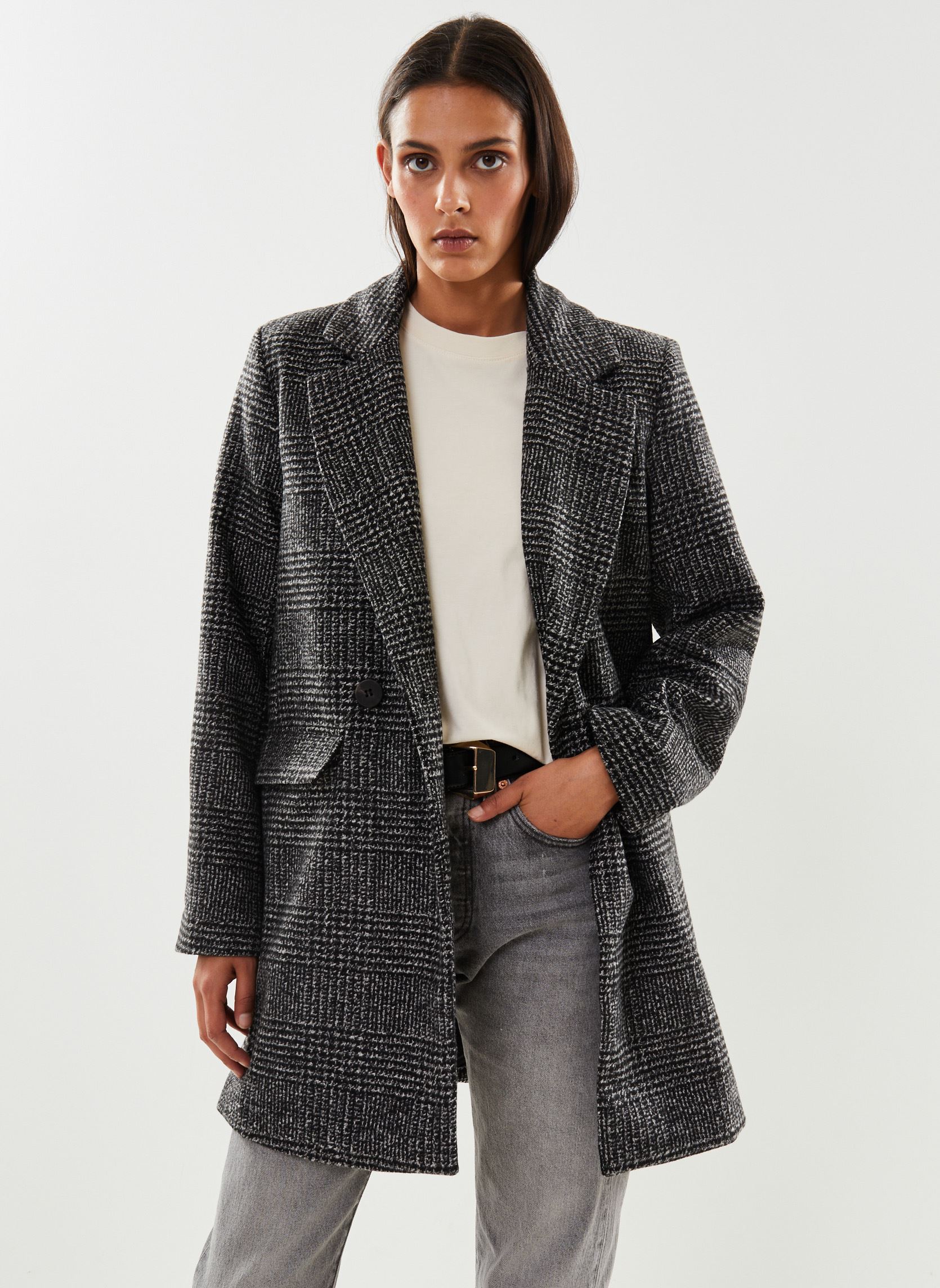 Mäntel Viley Wool Blazer Jacket/Su - Noos damen schwarz Vila Mäntel Viley Wool Blazer Jacket/Su - Noos damen schwarz Black
