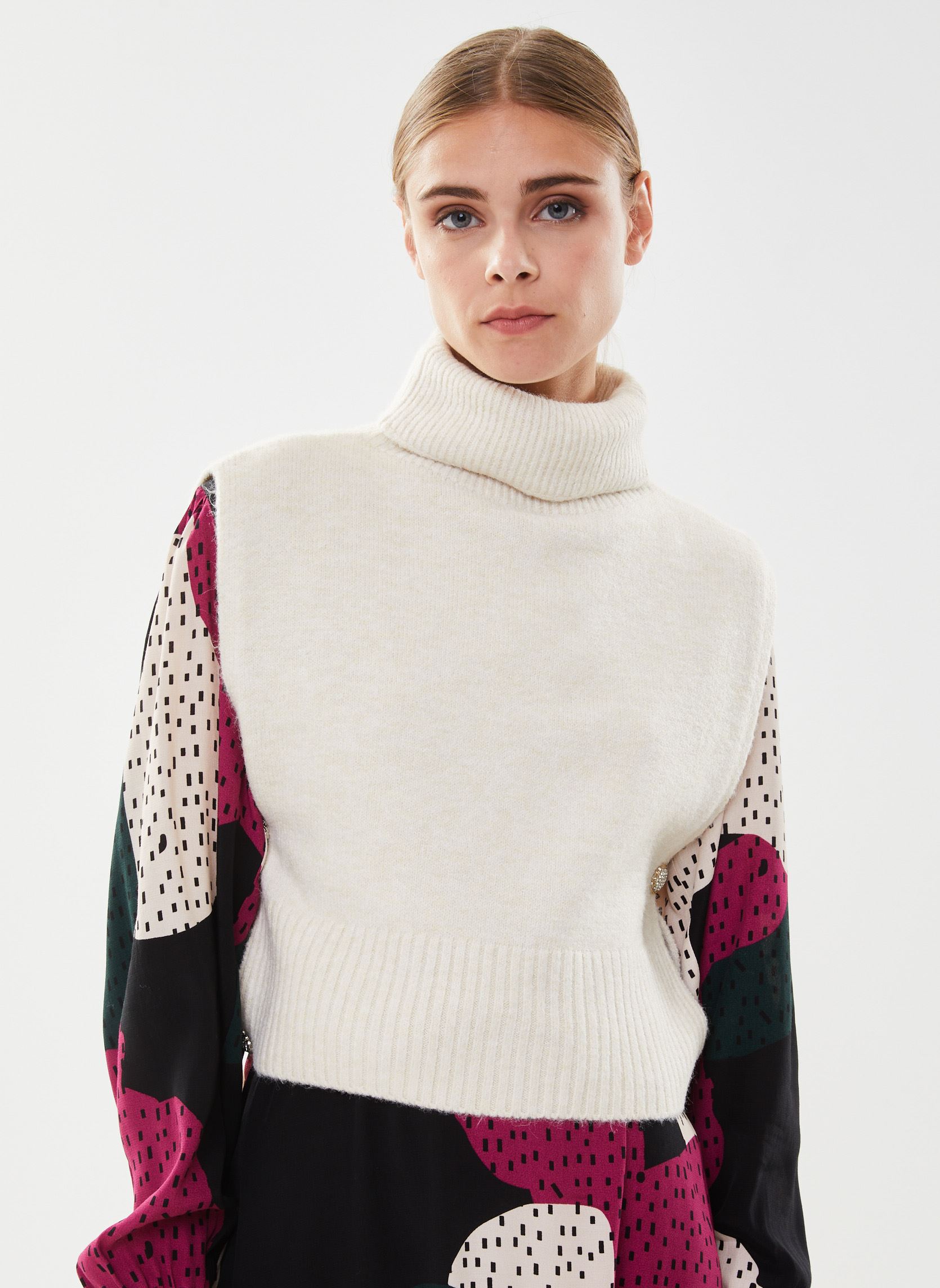 Pullover Vilyla Collar/Ef damen beige Vila Pullover Vilyla Collar/Ef damen beige Birch