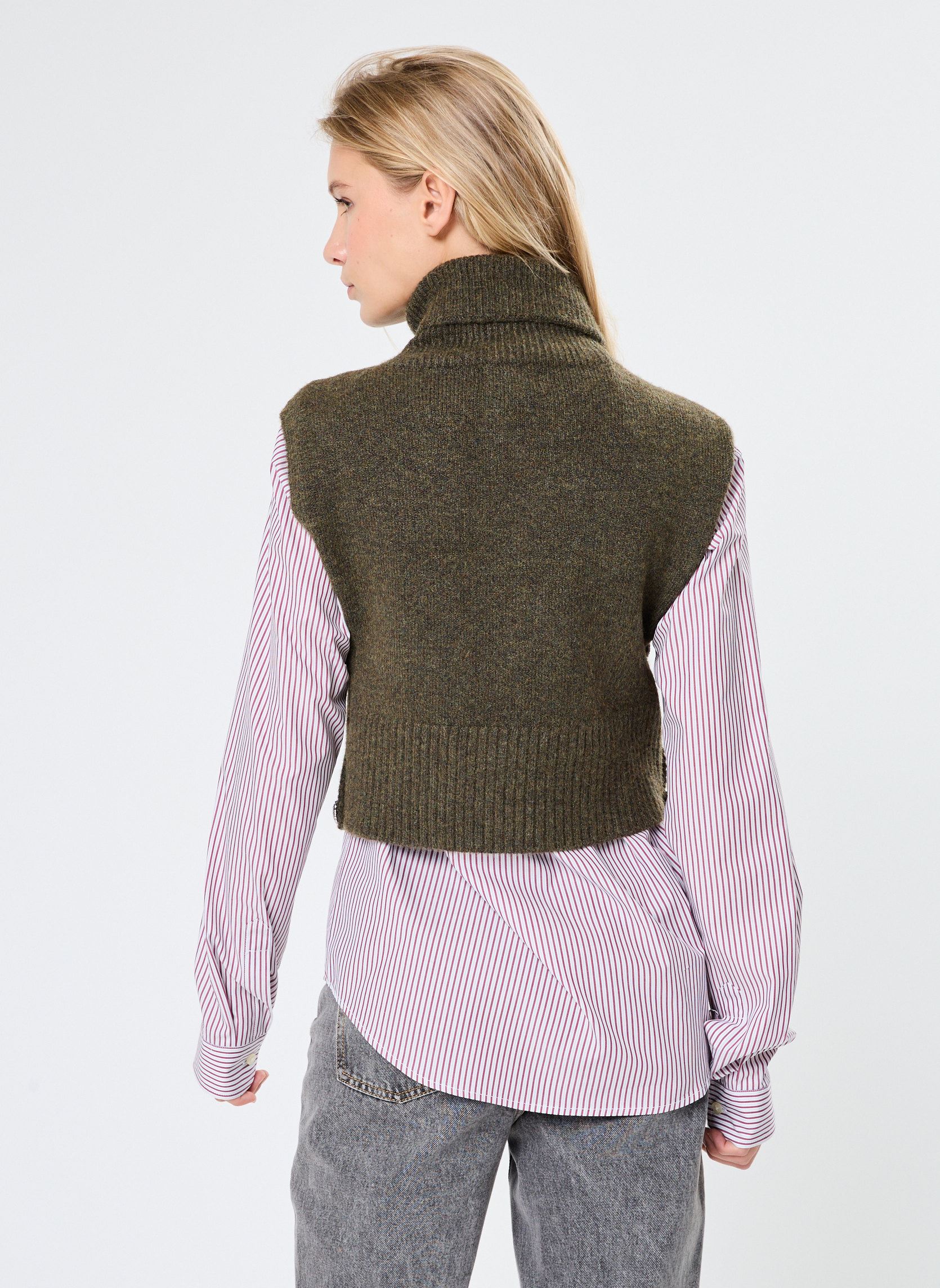 Pulls Vilyla Collar/Ef femme vert Vila Pulls Vilyla Collar/Ef femme vert Gothic olive