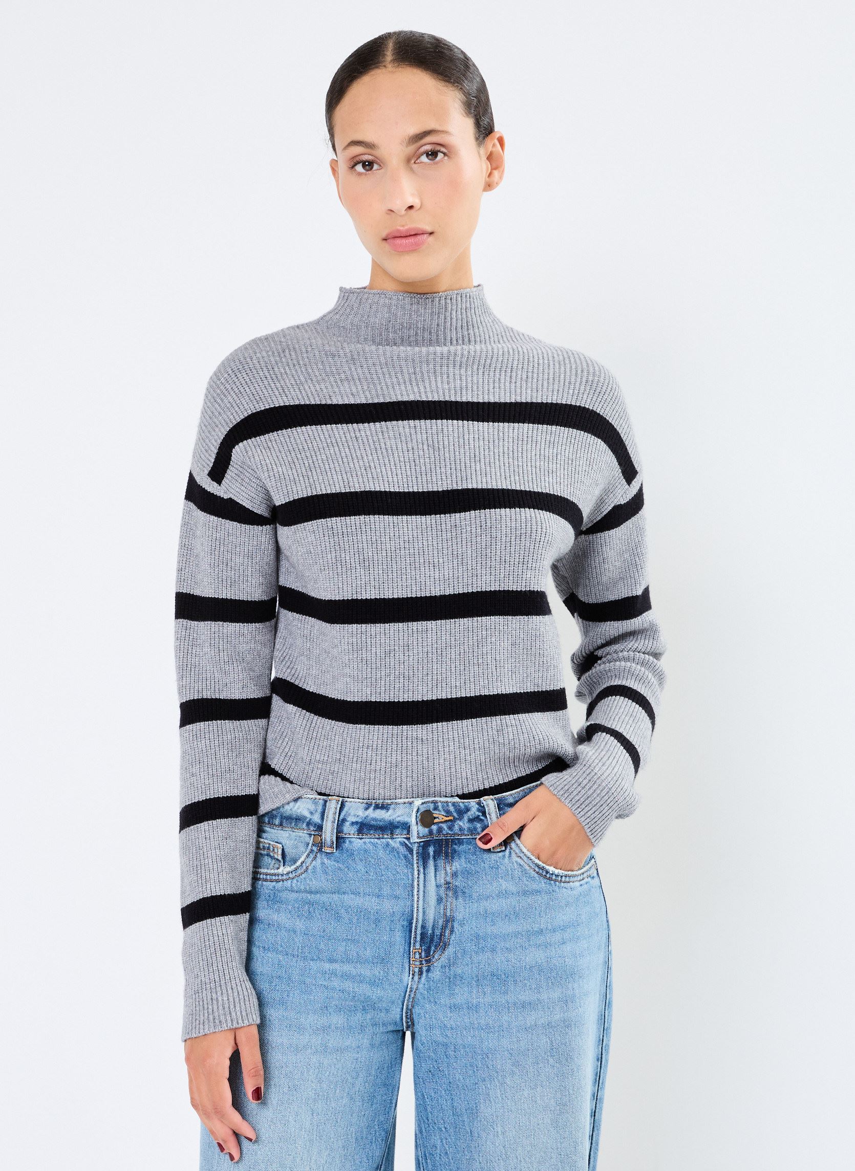 Pulls Viril Mockneck L/S Knit Rib Top 2- Noos femme gris Vila Pulls Viril Mockneck L/S Knit Rib Top 2- Noos femme gris MEDIUM GREY MELANGE