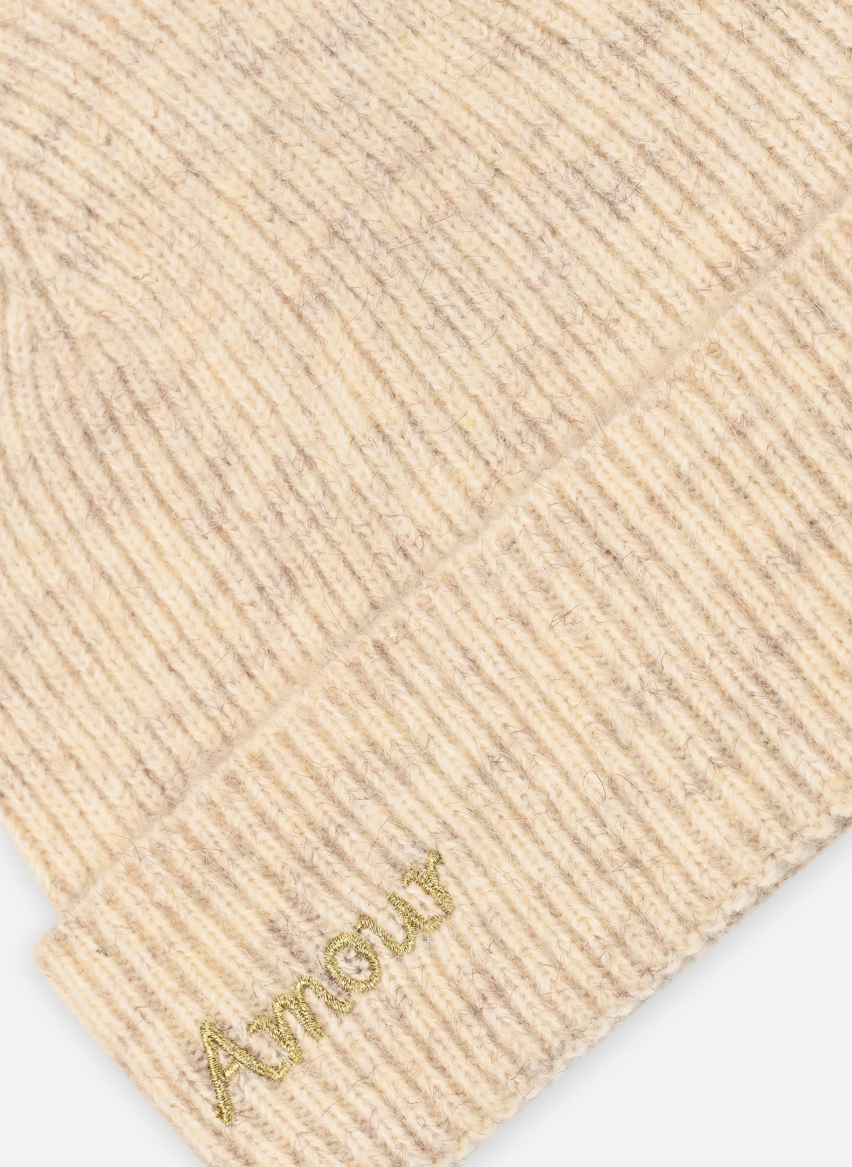 Mützen PCEDDIE WOOL HOOD AMOUR KAC FC damen weiß Pieces Mützen PCEDDIE WOOL HOOD AMOUR KAC FC damen weiß White pepper