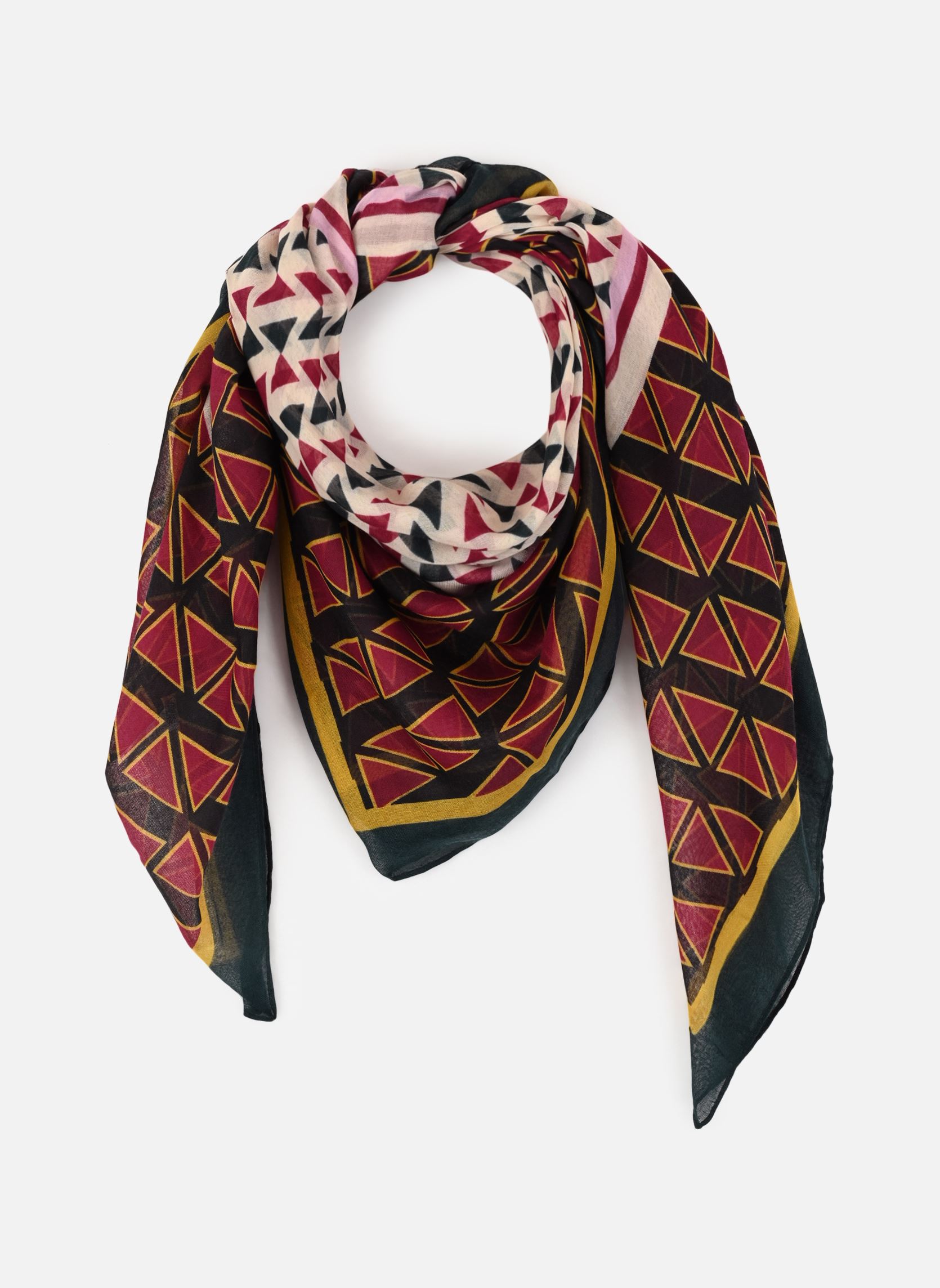 Sjaals PCTASSELO SQUARE SCARF KAC FC dames groen Pieces Sjaals PCTASSELO SQUARE SCARF KAC FC dames groen Ponderosa Pine