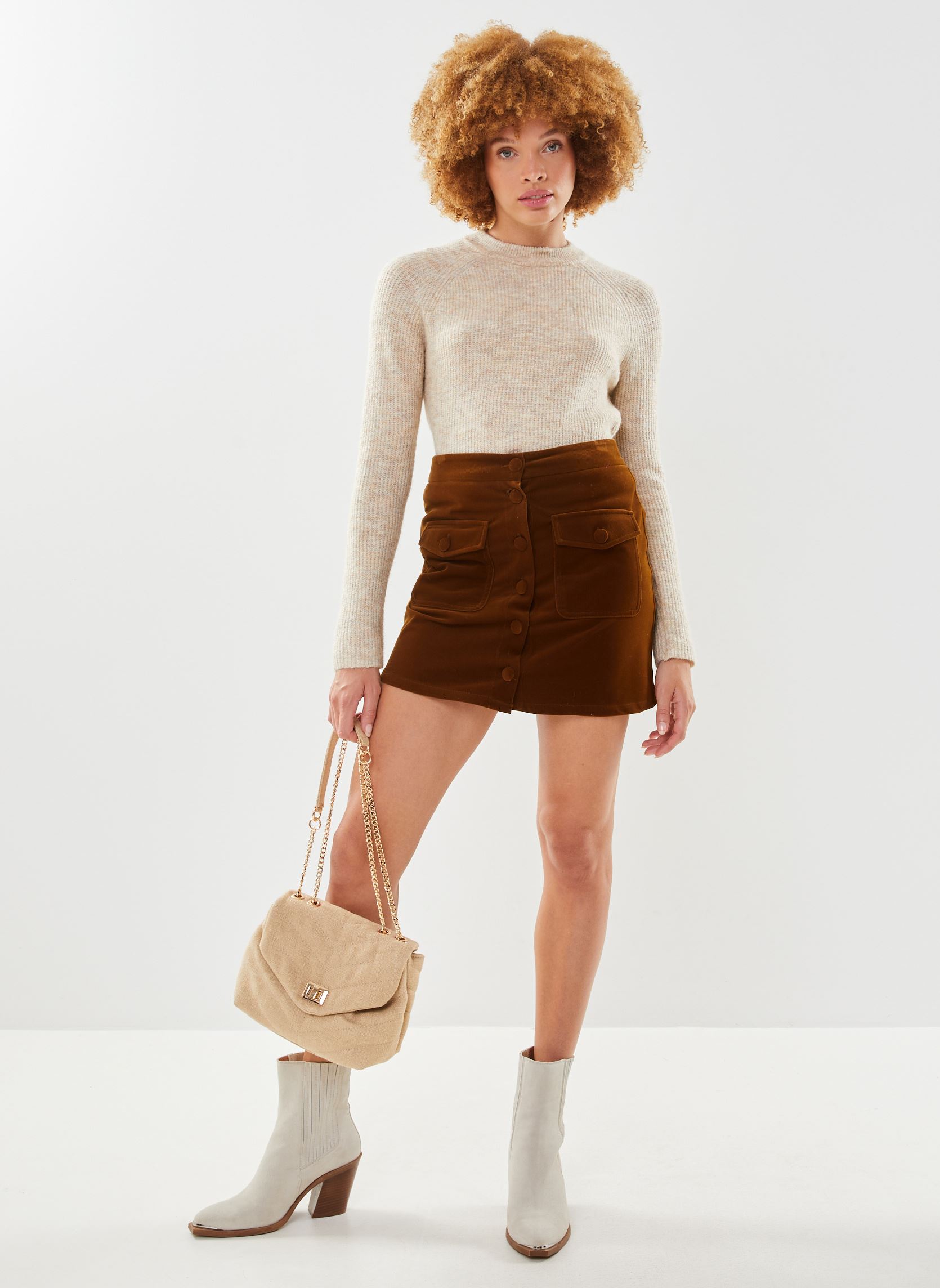 Pieces Pulls Pcjenna Ls O-Neck Knit Noos GOJI BERRY femme rouge Pieces Pulls Pcjenna Ls O-Neck Knit Noos GOJI BERRY femme rouge