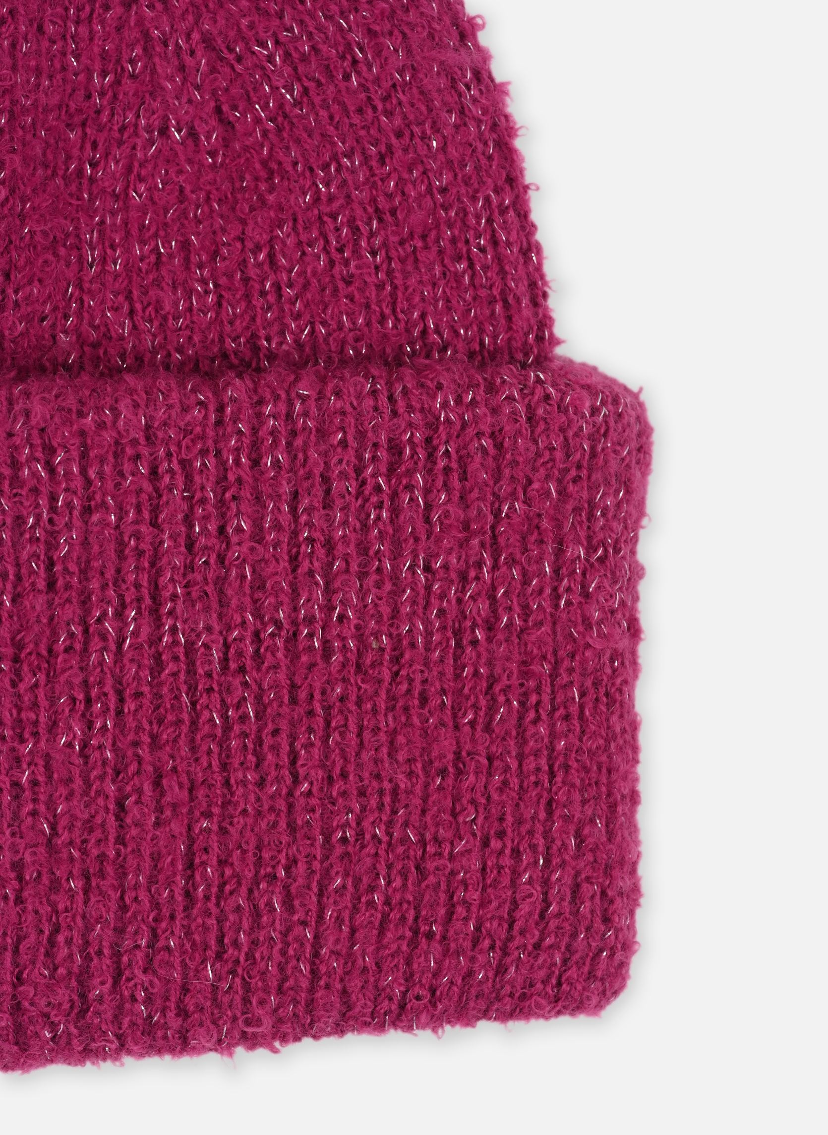 Bonnets PCPYRON LUREX HOOD NOOS BC femme rose Pieces Bonnets PCPYRON LUREX HOOD NOOS BC femme rose Festival Fuchsia