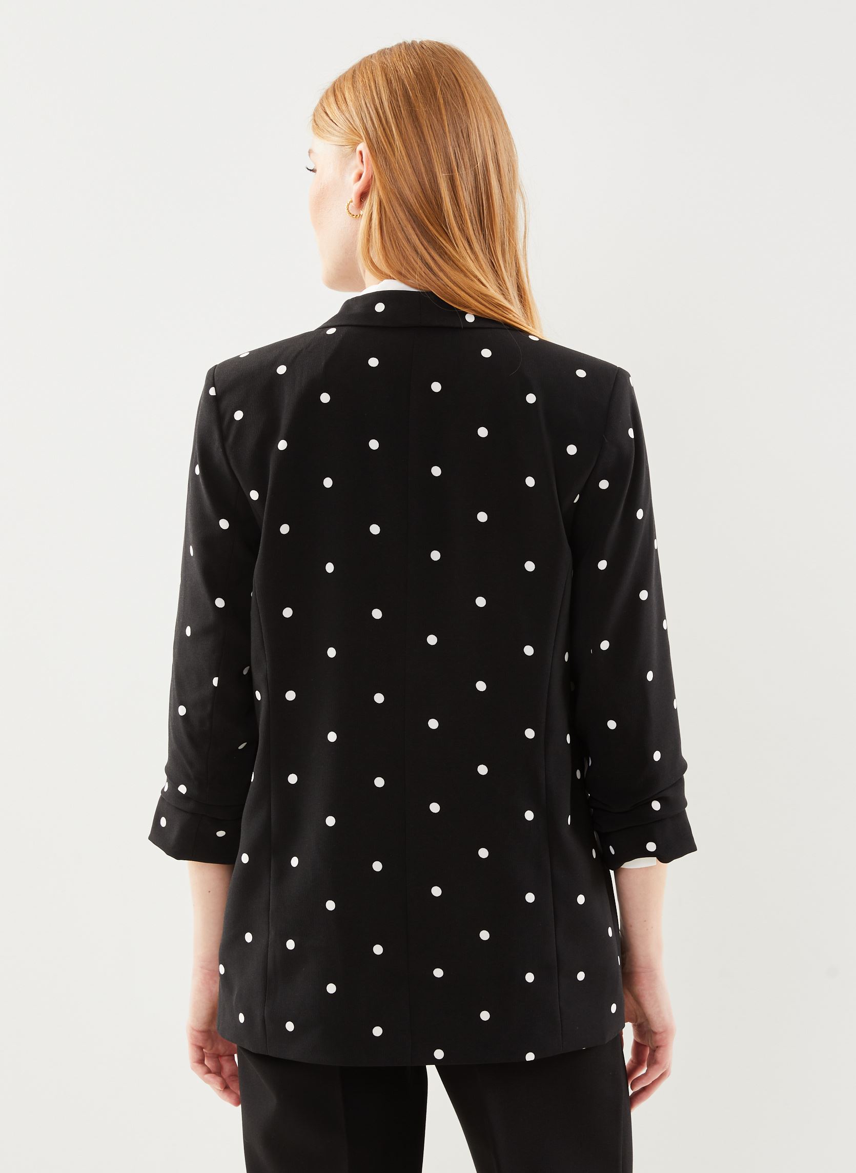 Vestes de blazer PCBOSS 3/4 PRINTED BLAZER NOOS femme noir Pieces Vestes de blazer PCBOSS 3/4 PRINTED BLAZER NOOS femme noir Black